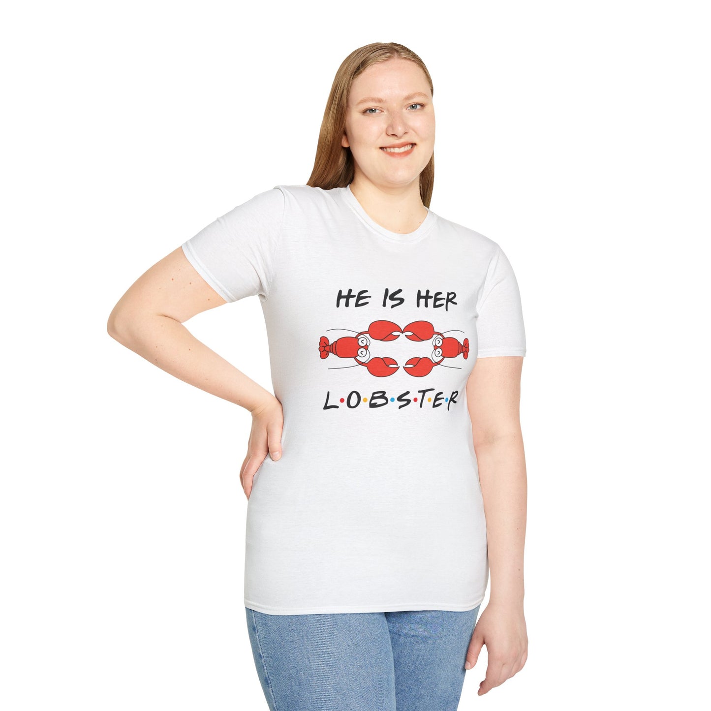 T-Shirt — "He Is Her Lobster" Matching Friends/Partner Tee