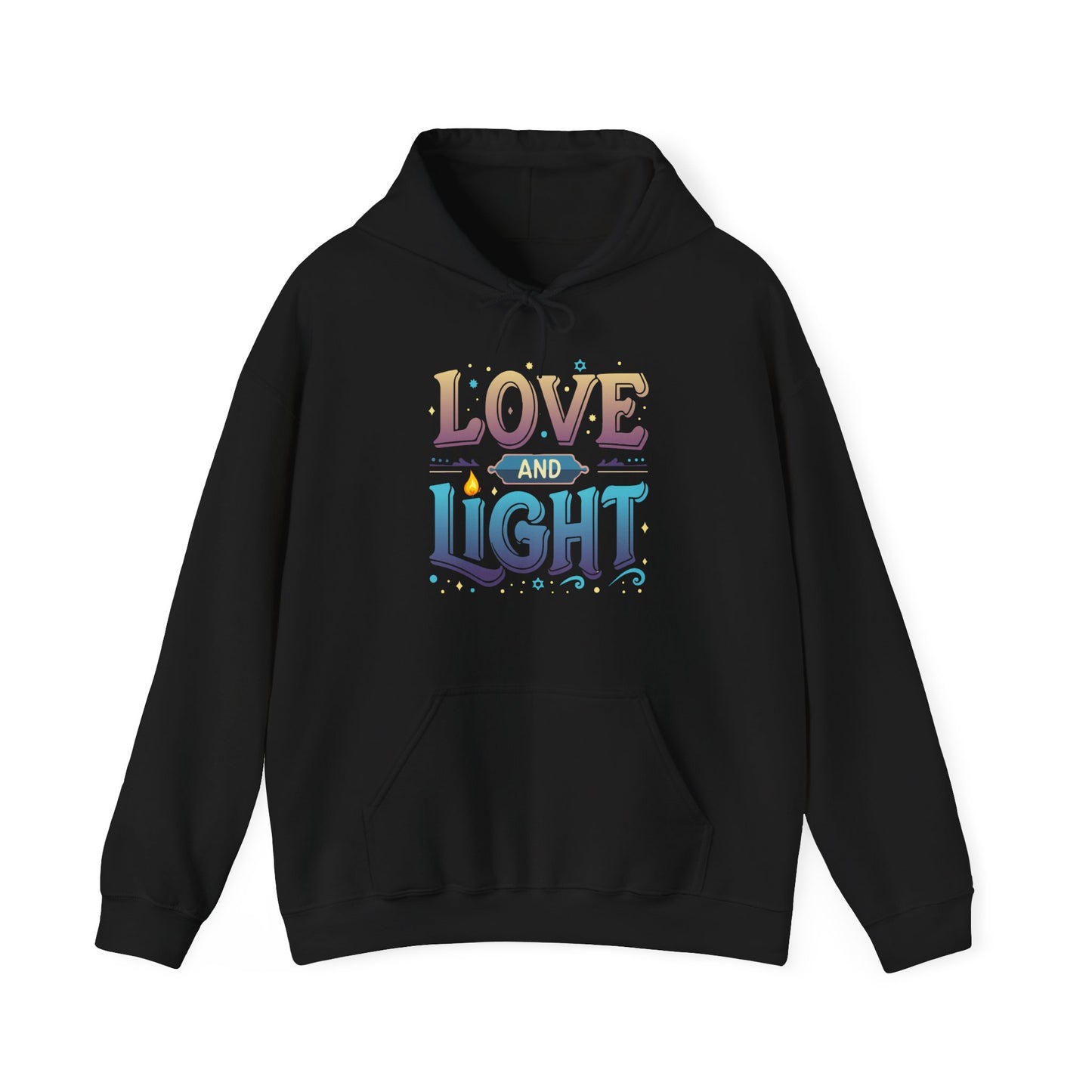 Love and Light Hoodie – Positive Message Pullover for Spiritual & Mindful Living