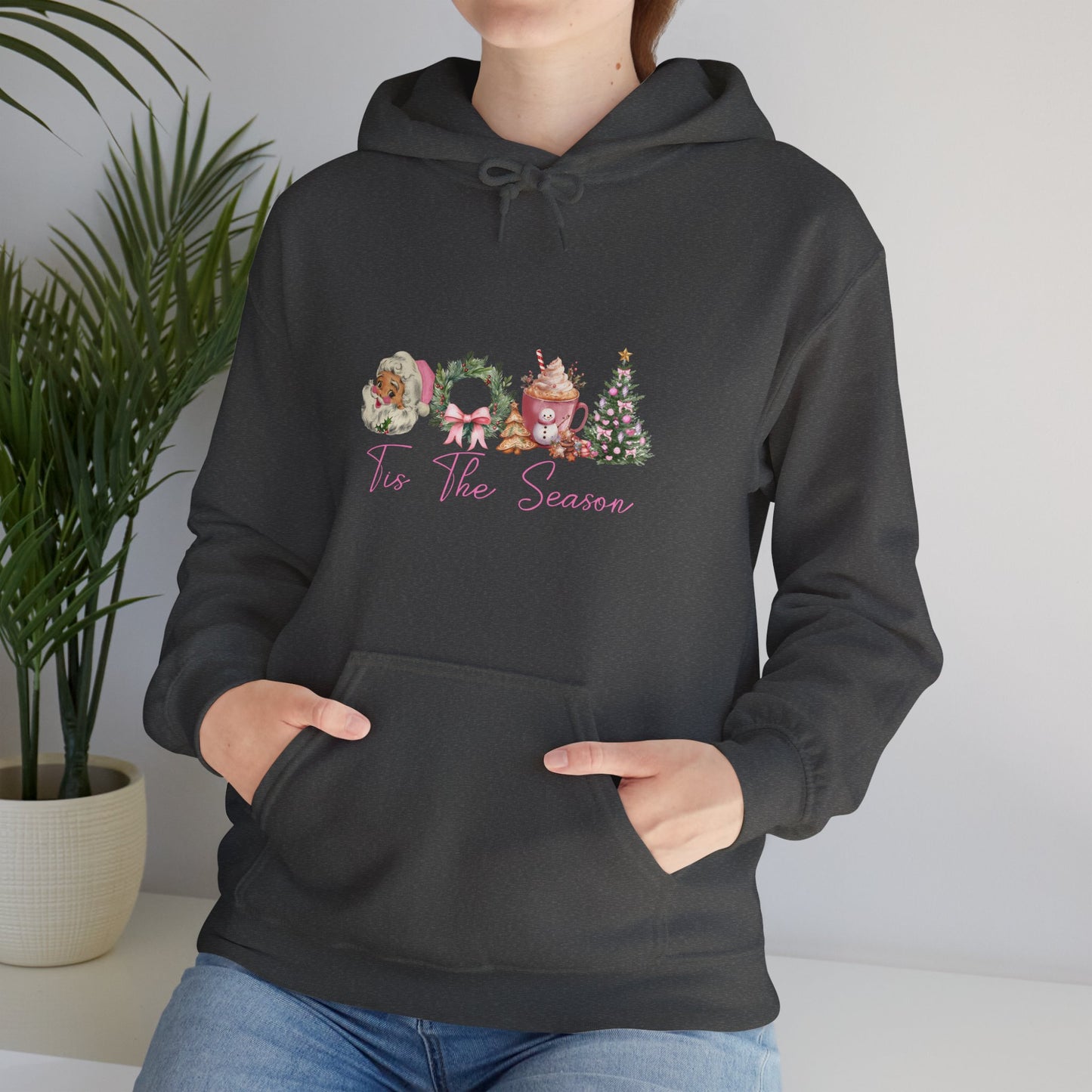 Christmas Wreaths & Trees Hoodie — 'Tis the Season Holiday Sweatshirt