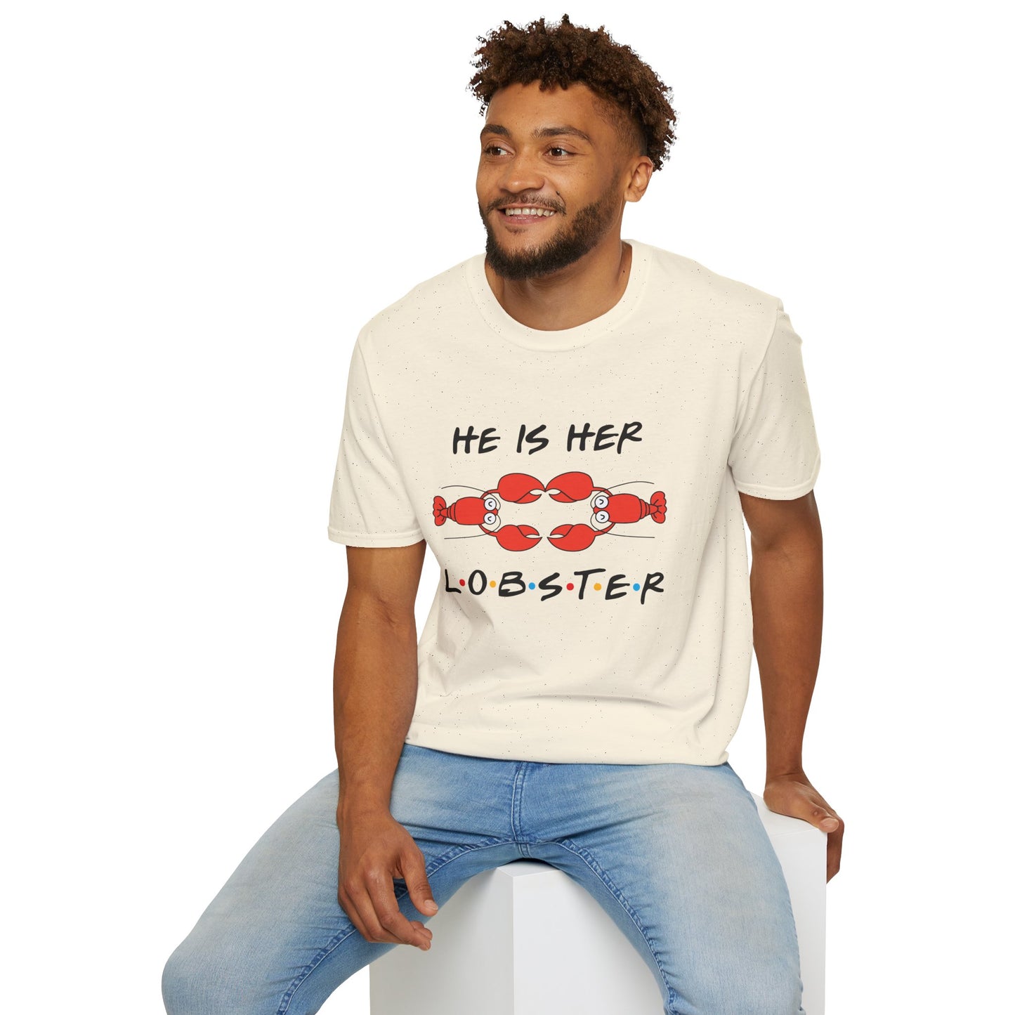 T-Shirt — "He Is Her Lobster" Matching Friends/Partner Tee
