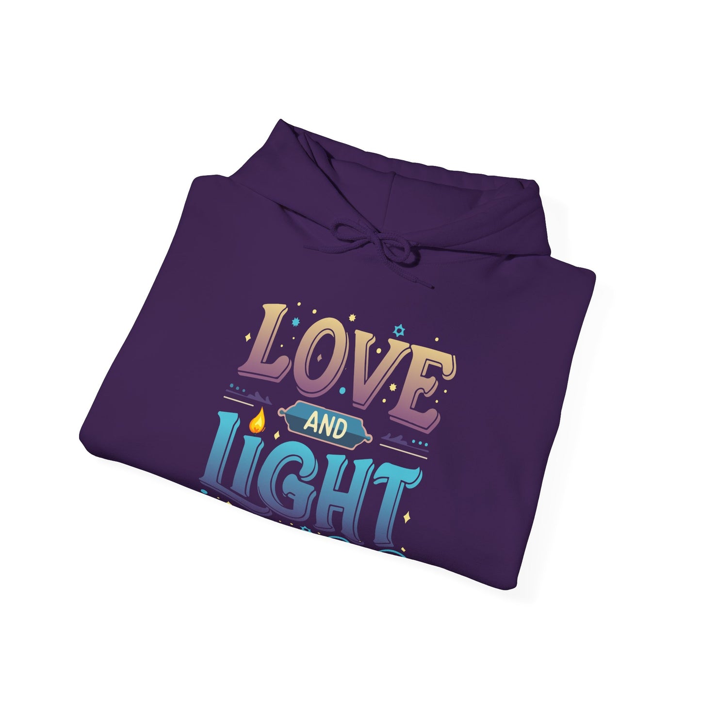 Love and Light Hoodie – Positive Message Pullover for Spiritual & Mindful Living