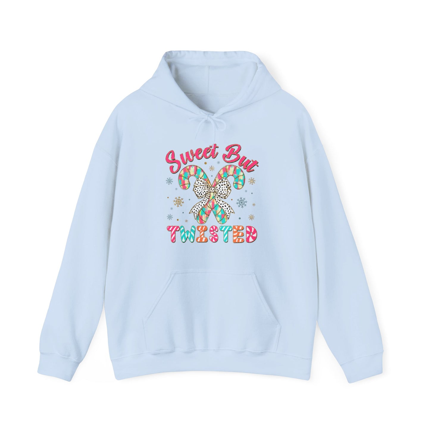 Sweet But Twisted Hoodie – Candy Cane Butterfly Christmas Sweatshirt