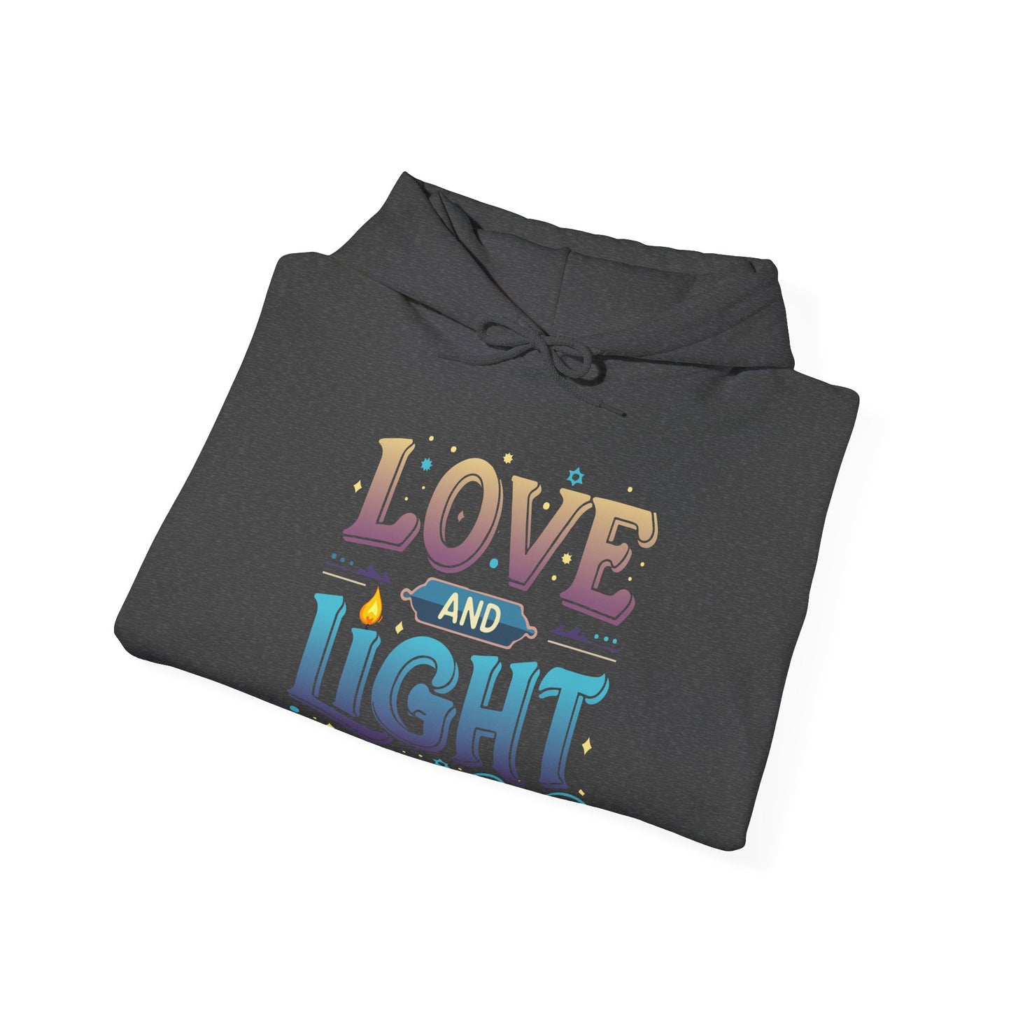 Love and Light Hoodie – Positive Message Pullover for Spiritual & Mindful Living