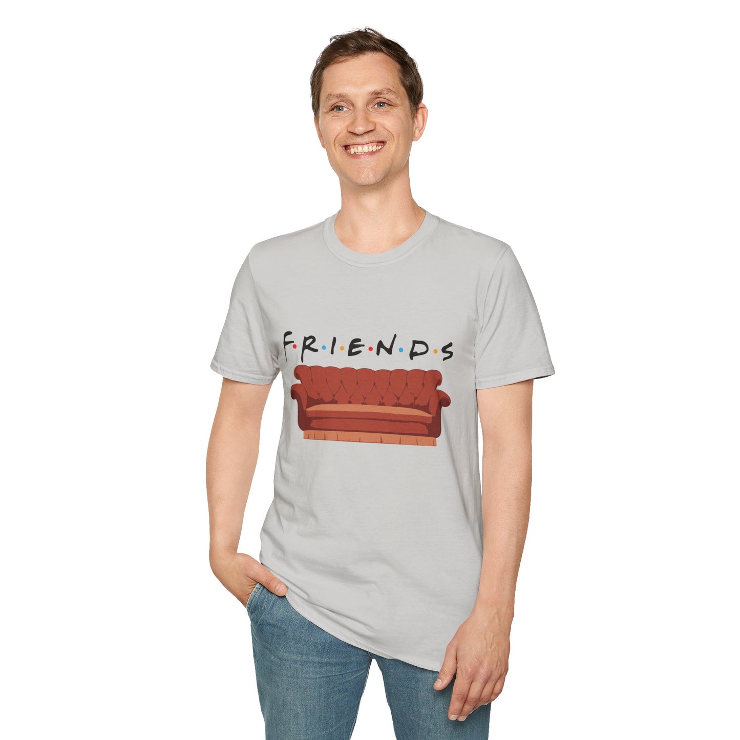 Friends TV Show Couch T-Shirt — Retro Sitcom Logo Tee