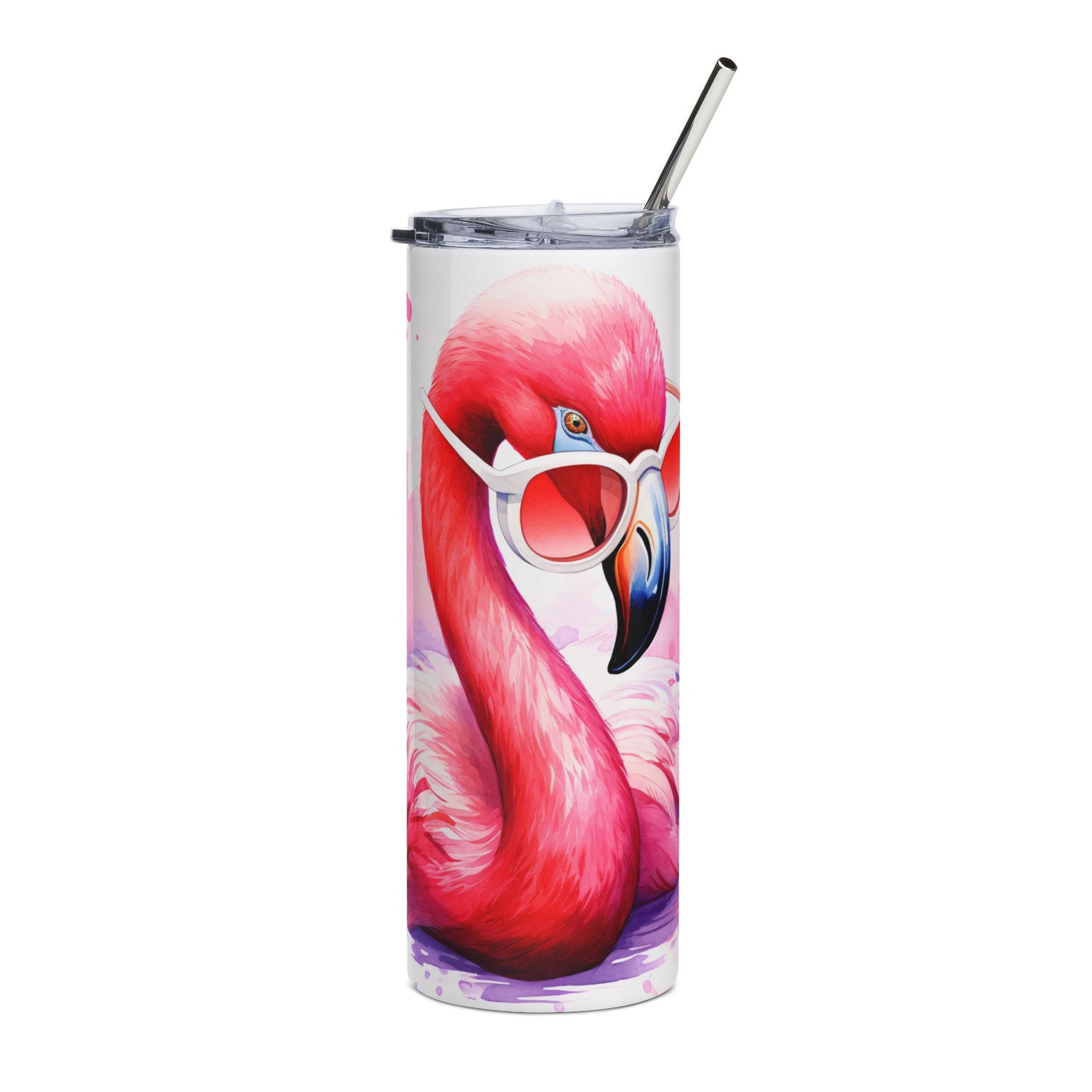Flamingo Sunglasses 20oz Stainless Tumbler