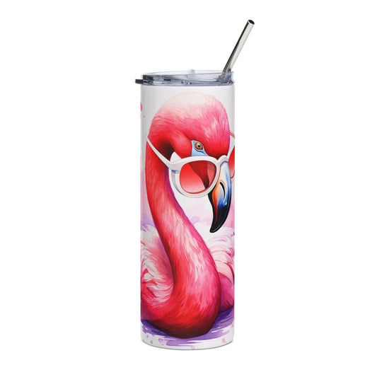 Flamingo Sunglasses 20oz Stainless Tumbler