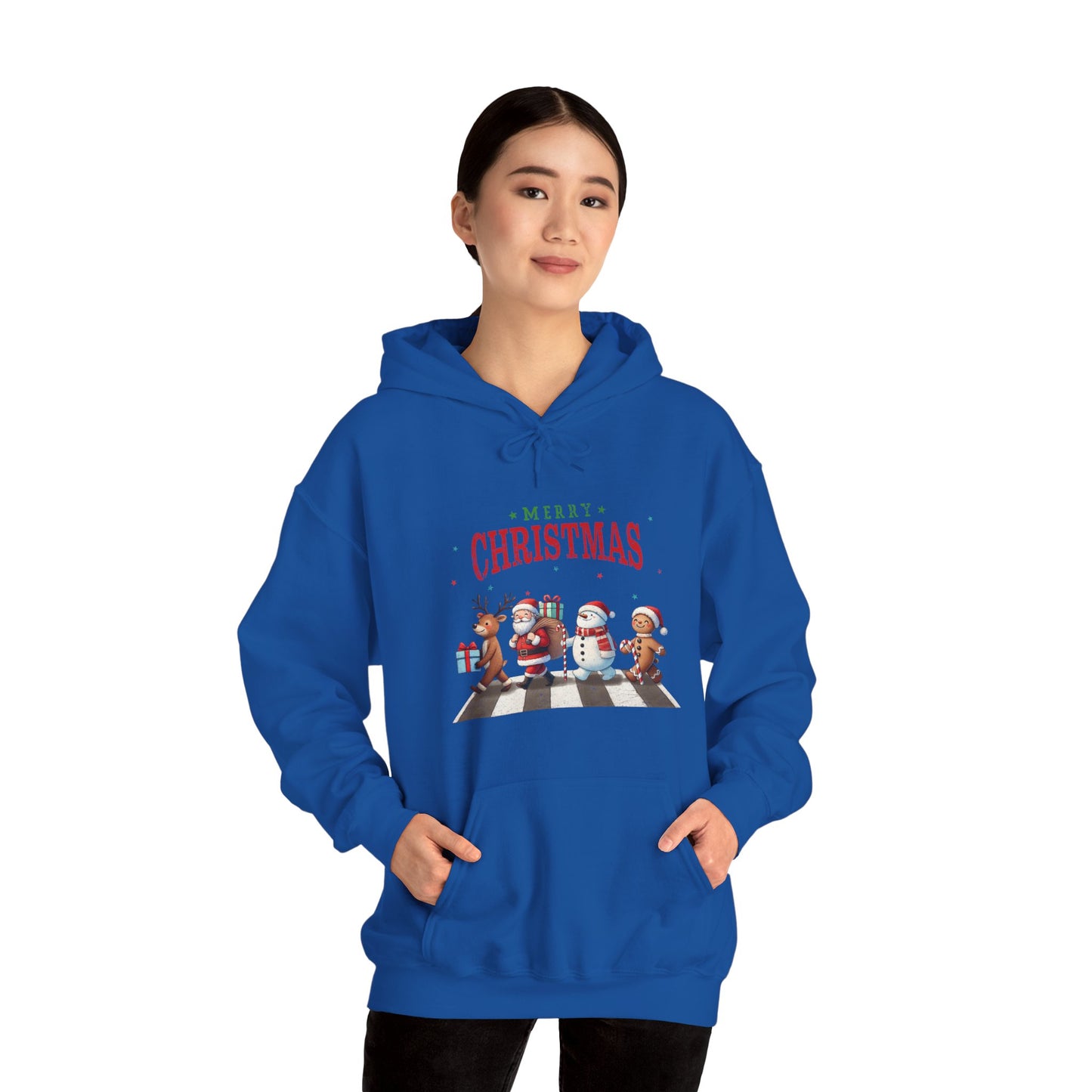 Christmas Choir Hoodie — 'Merry Christmas' Holiday Animal Carolers Sweatshirt