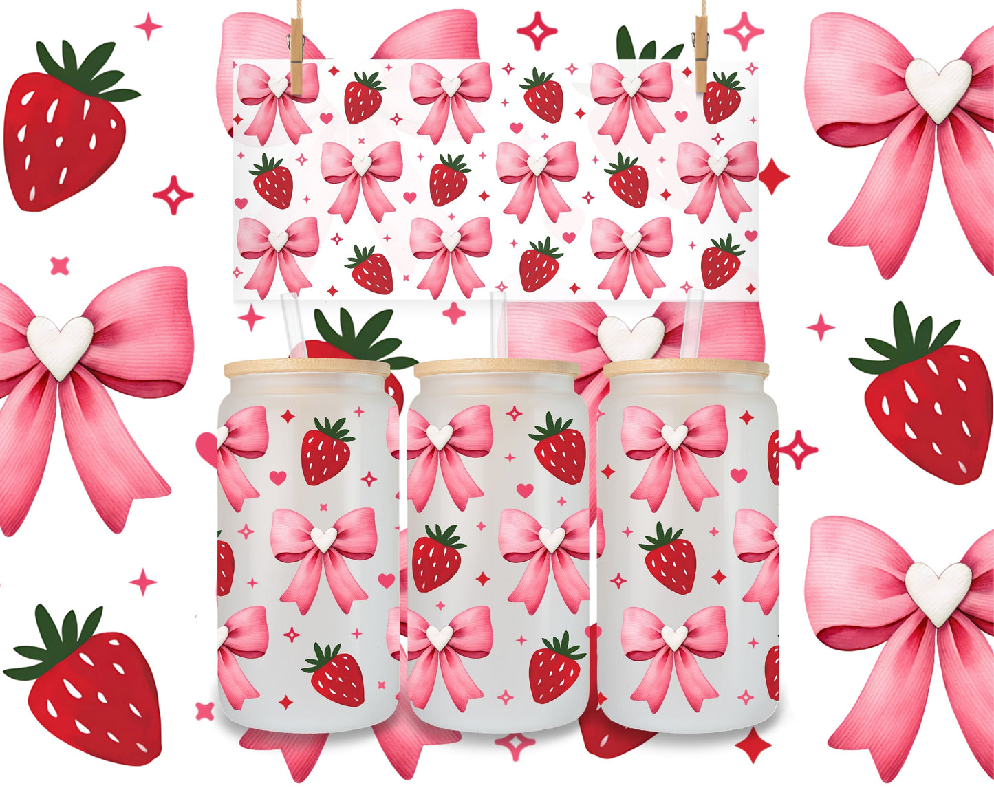 "STRAWBERRY & BOWS"