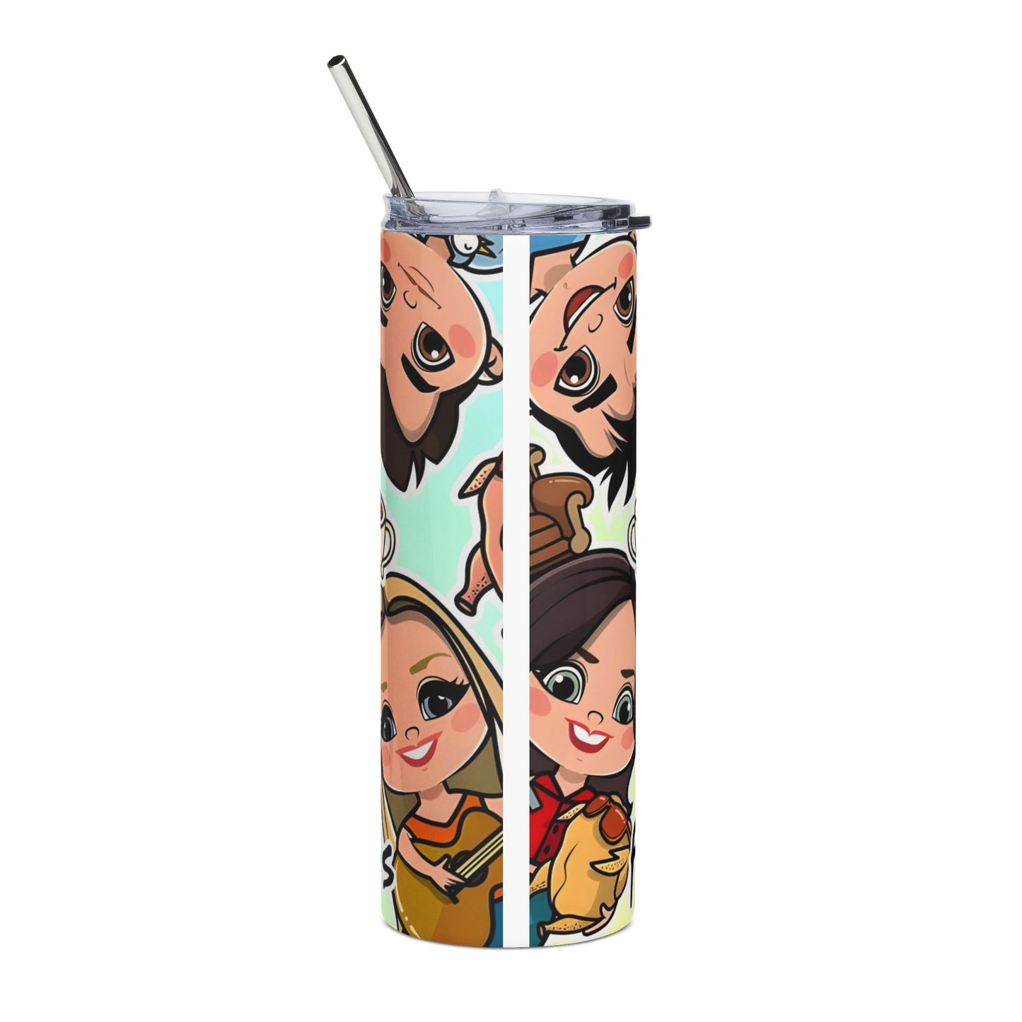 Central Perk Friends Cartoon Stainless Steel Tumbler - 20oz Insulated Travel Cup