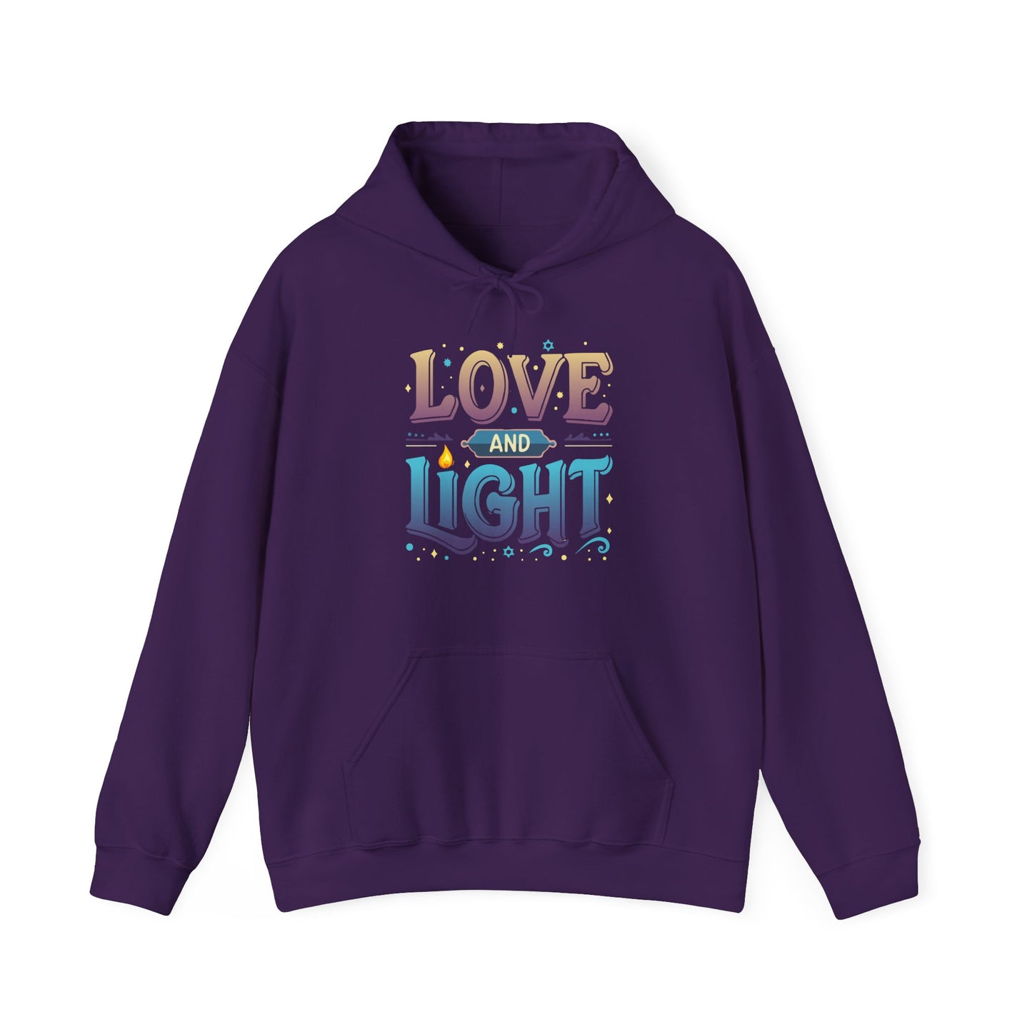 Love and Light Hoodie – Positive Message Pullover for Spiritual & Mindful Living