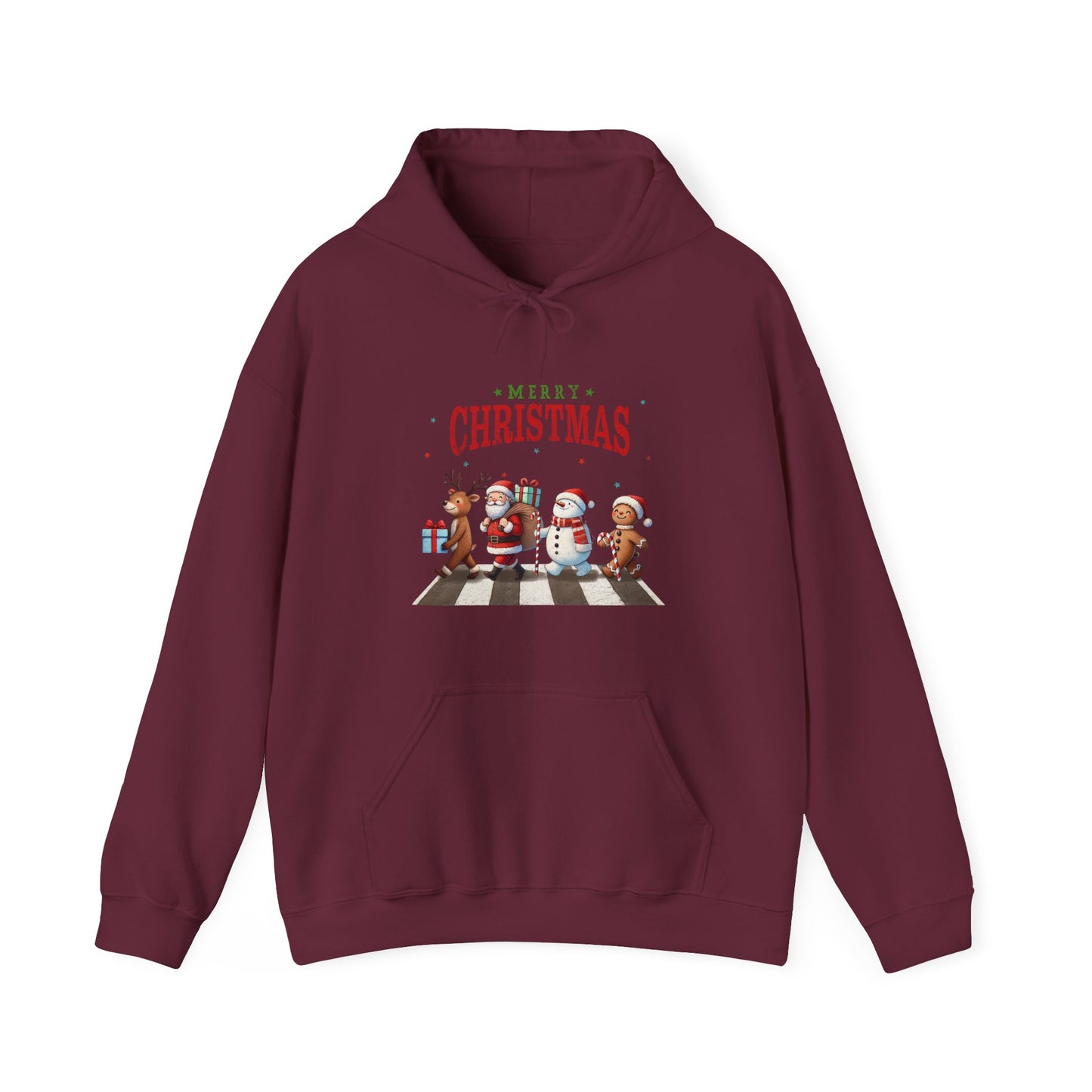 Christmas Choir Hoodie — 'Merry Christmas' Holiday Animal Carolers Sweatshirt