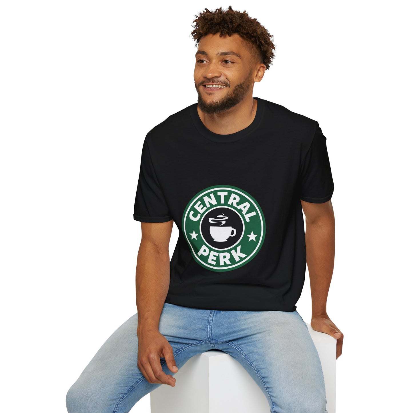 Central Perk Coffee T-Shirt — Vintage Coffee Shop Logo Tee