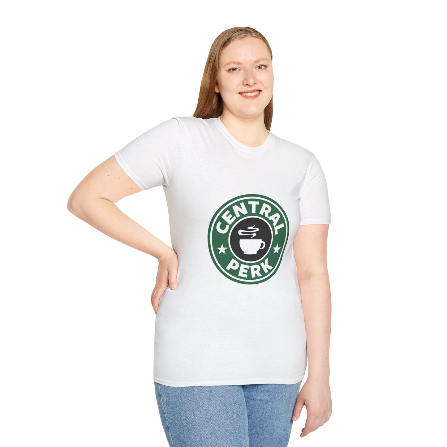 Central Perk Coffee T-Shirt — Vintage Coffee Shop Logo Tee