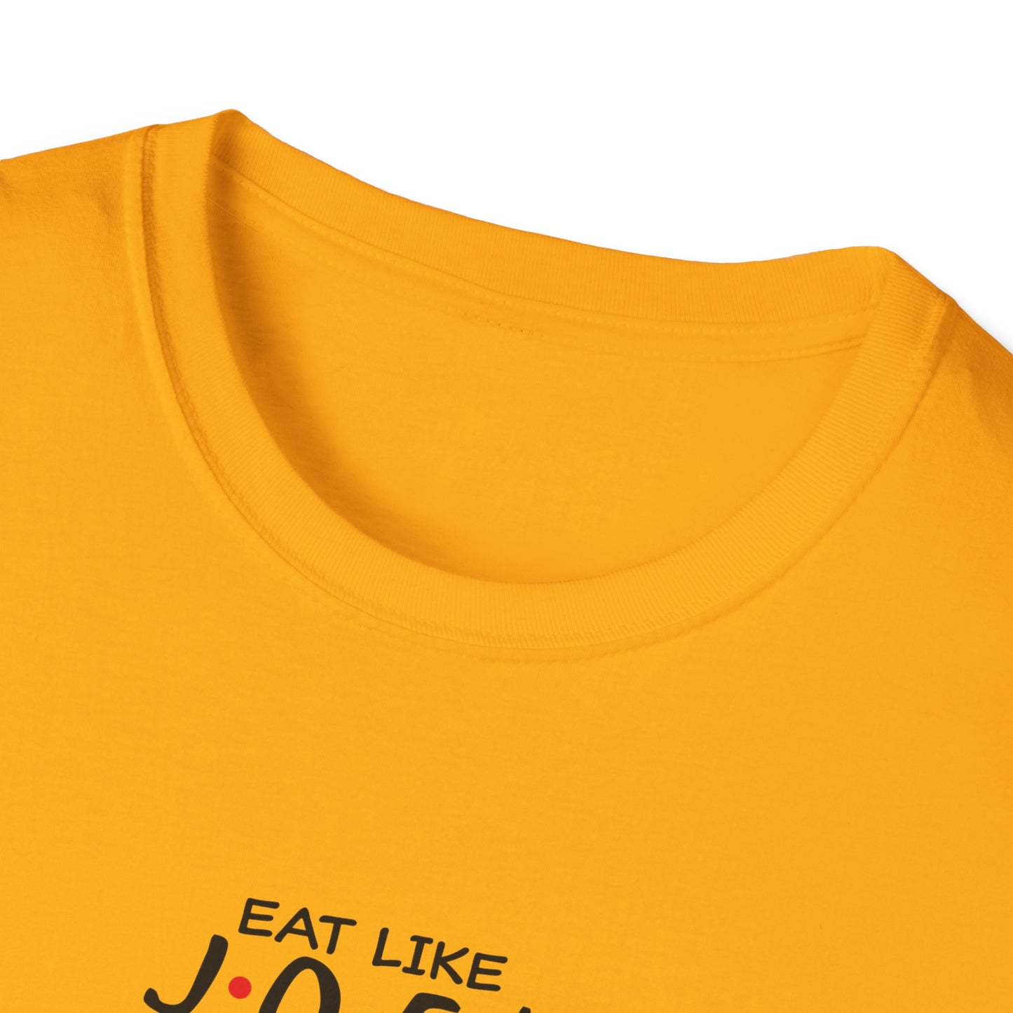 Friends TV Show Inspired Graphic T-Shirt — "Eat Like Joey, Dress Like Rachel"