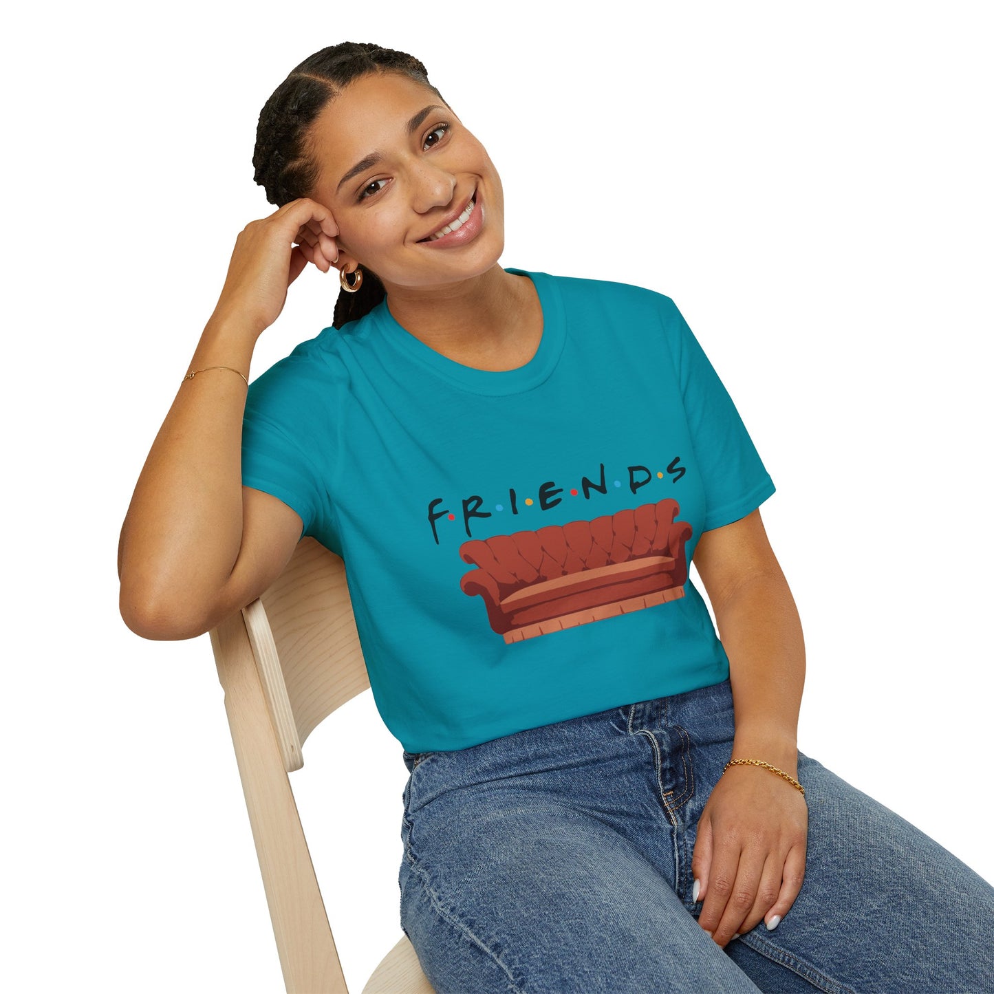 Friends TV Show Couch T-Shirt — Retro Sitcom Logo Tee