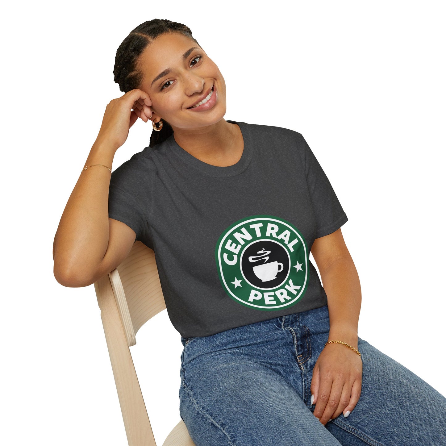 Central Perk Coffee T-Shirt — Vintage Coffee Shop Logo Tee