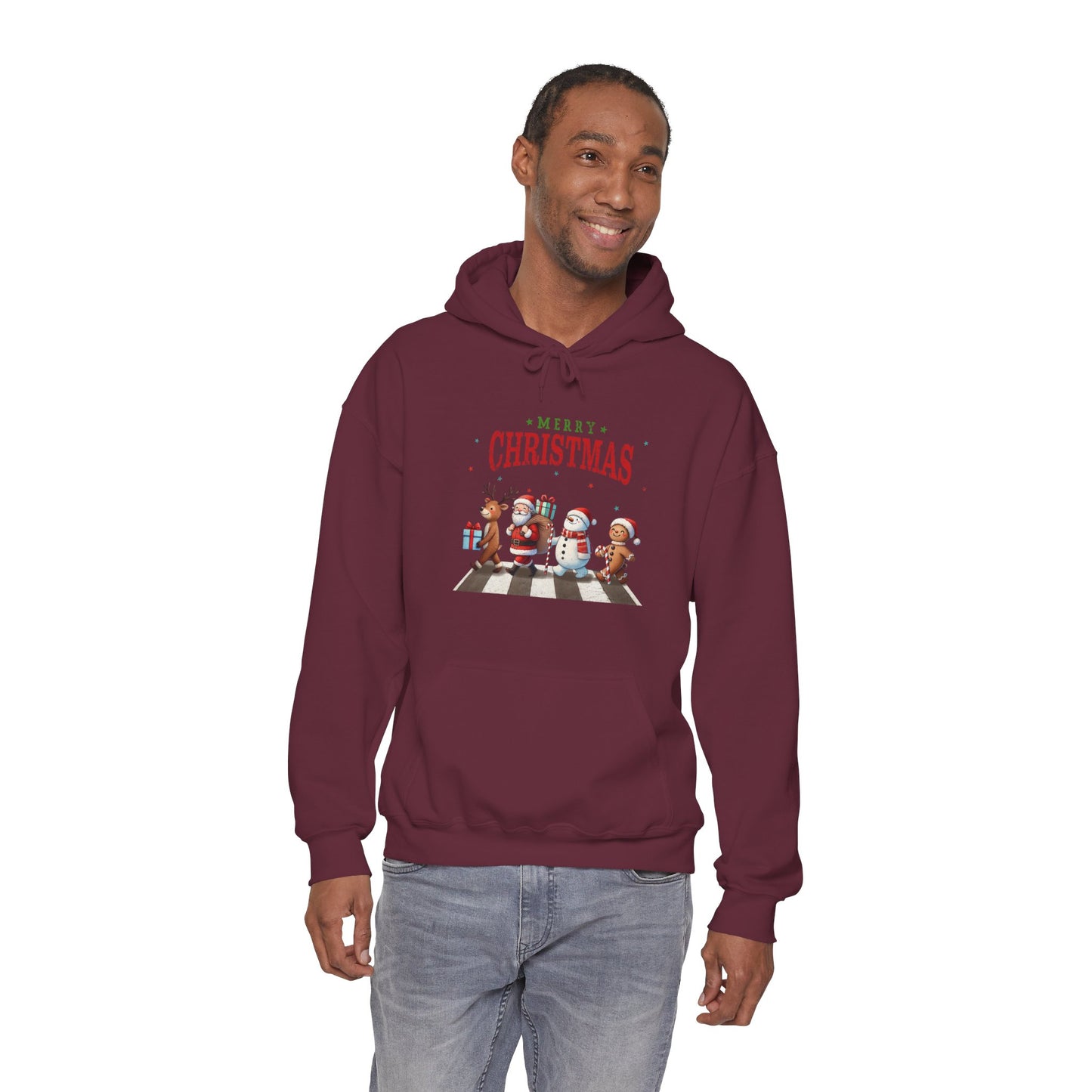 Christmas Choir Hoodie — 'Merry Christmas' Holiday Animal Carolers Sweatshirt