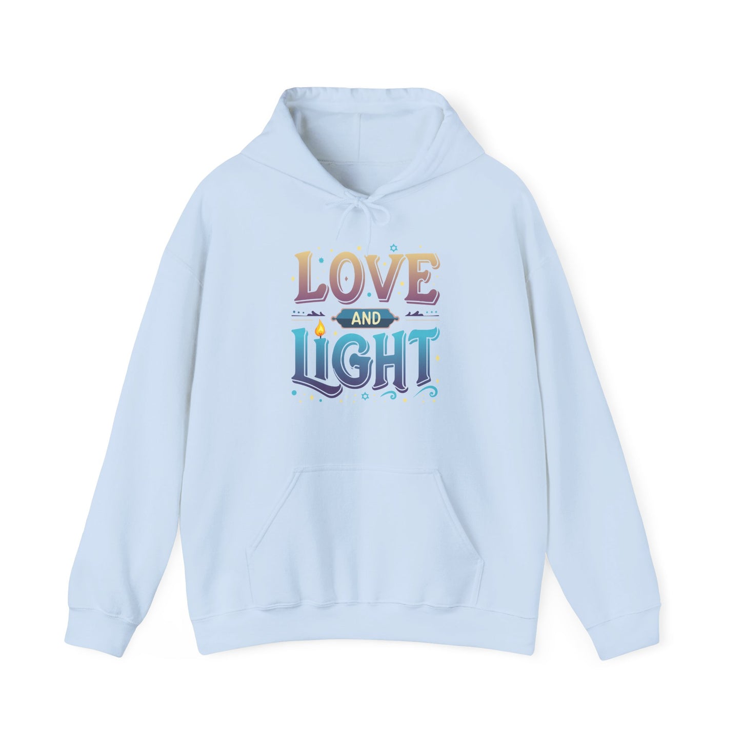 Love and Light Hoodie – Positive Message Pullover for Spiritual & Mindful Living
