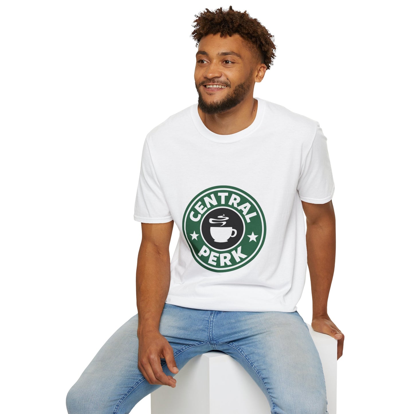 Central Perk Coffee T-Shirt — Vintage Coffee Shop Logo Tee
