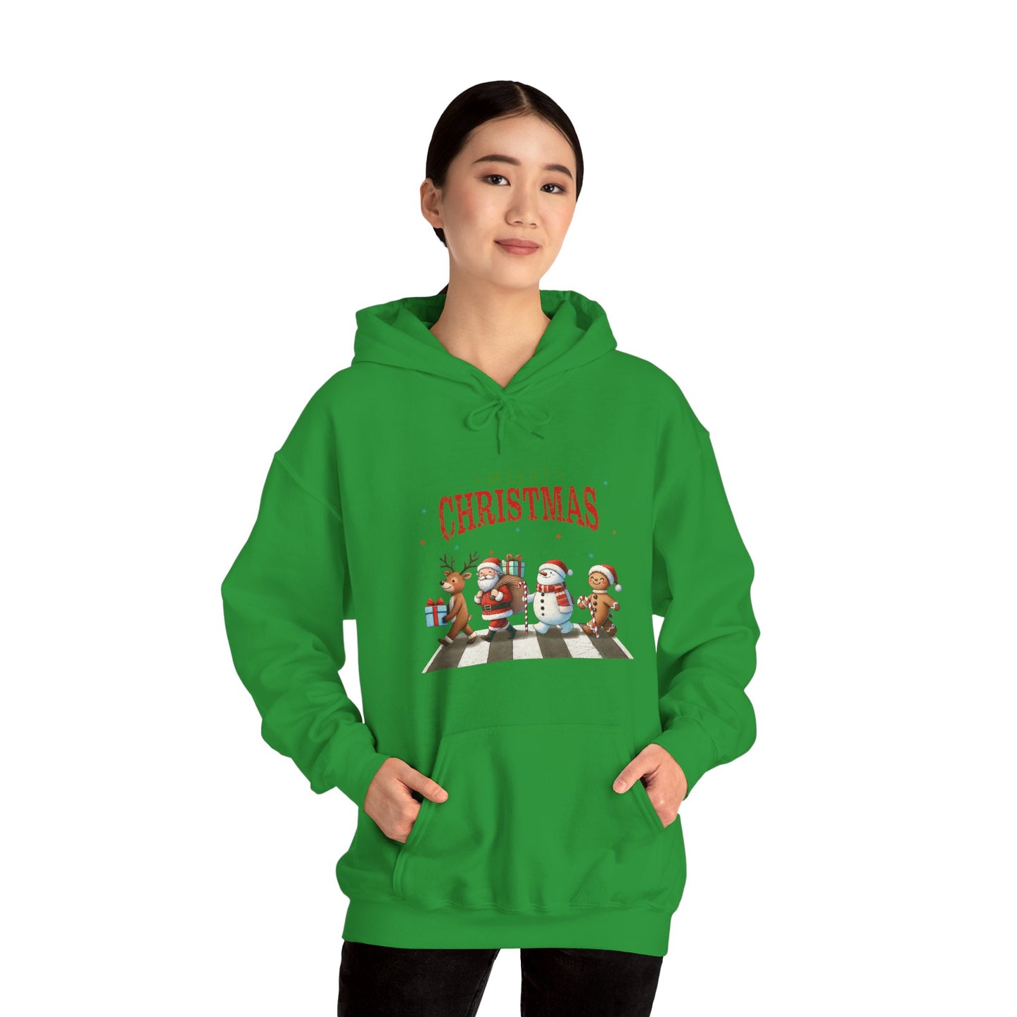 Christmas Choir Hoodie — 'Merry Christmas' Holiday Animal Carolers Sweatshirt