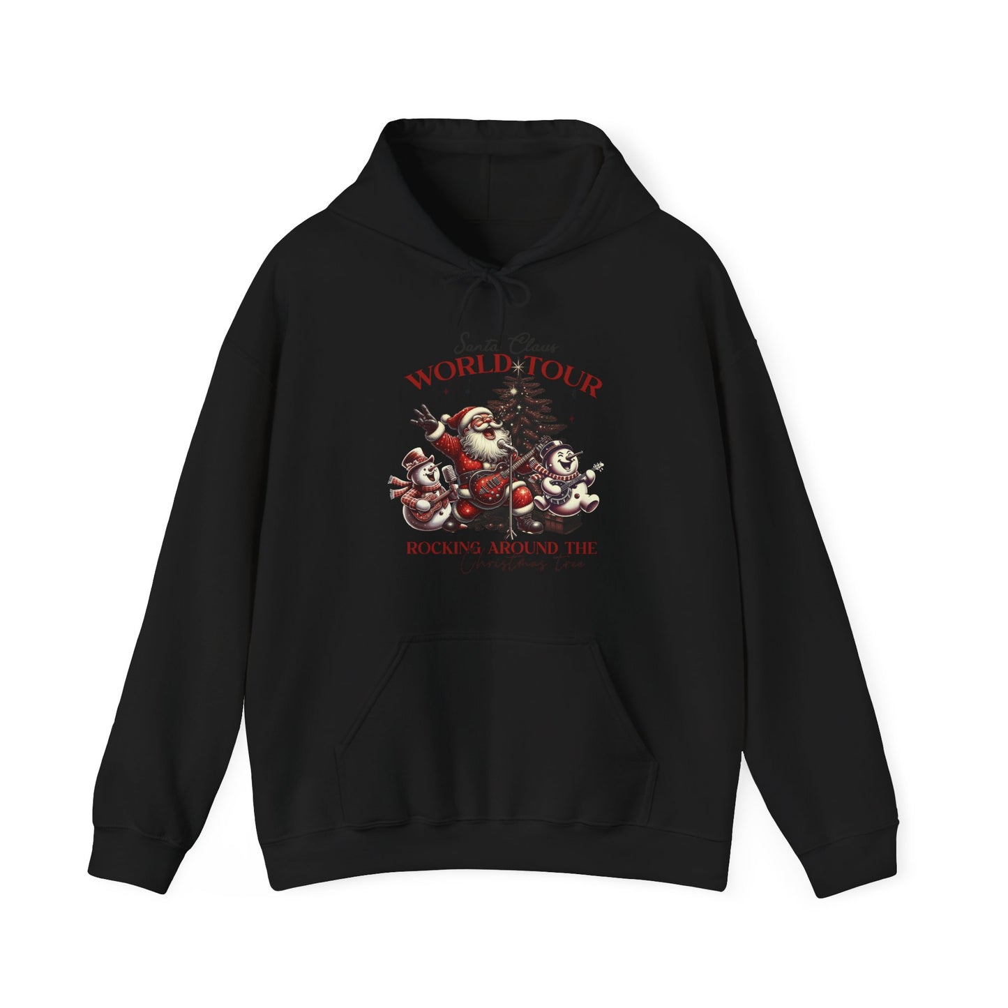 Santa Claus World Tour Hoodie — 'Rocking Around the' Christmas Sweatshirt