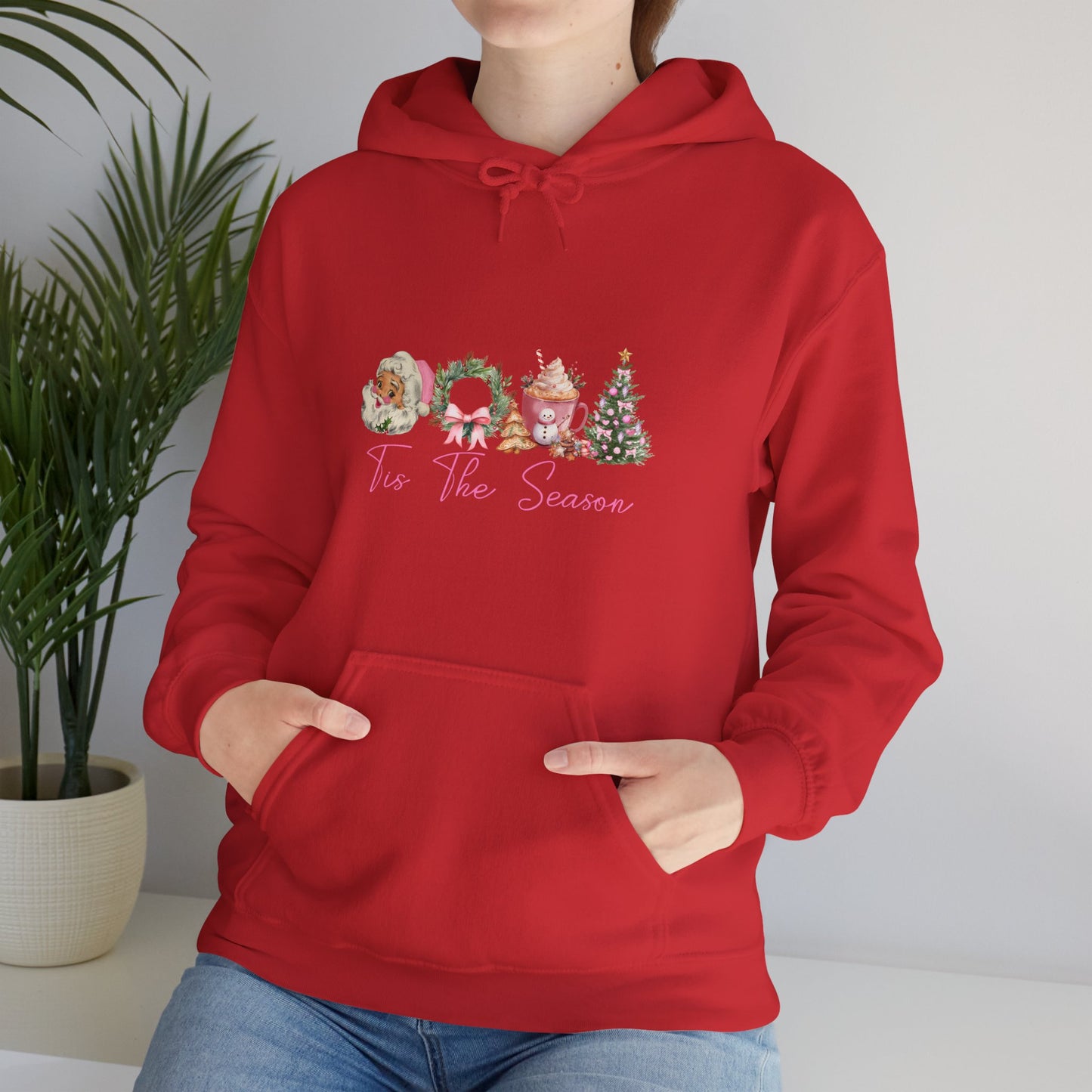 Christmas Wreaths & Trees Hoodie — 'Tis the Season Holiday Sweatshirt