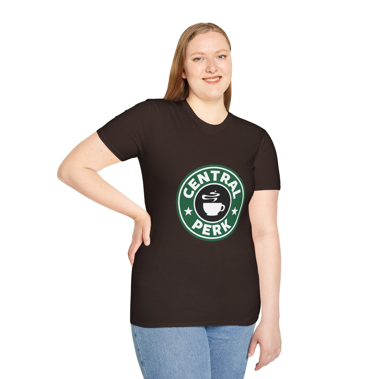 Central Perk Coffee T-Shirt — Vintage Coffee Shop Logo Tee