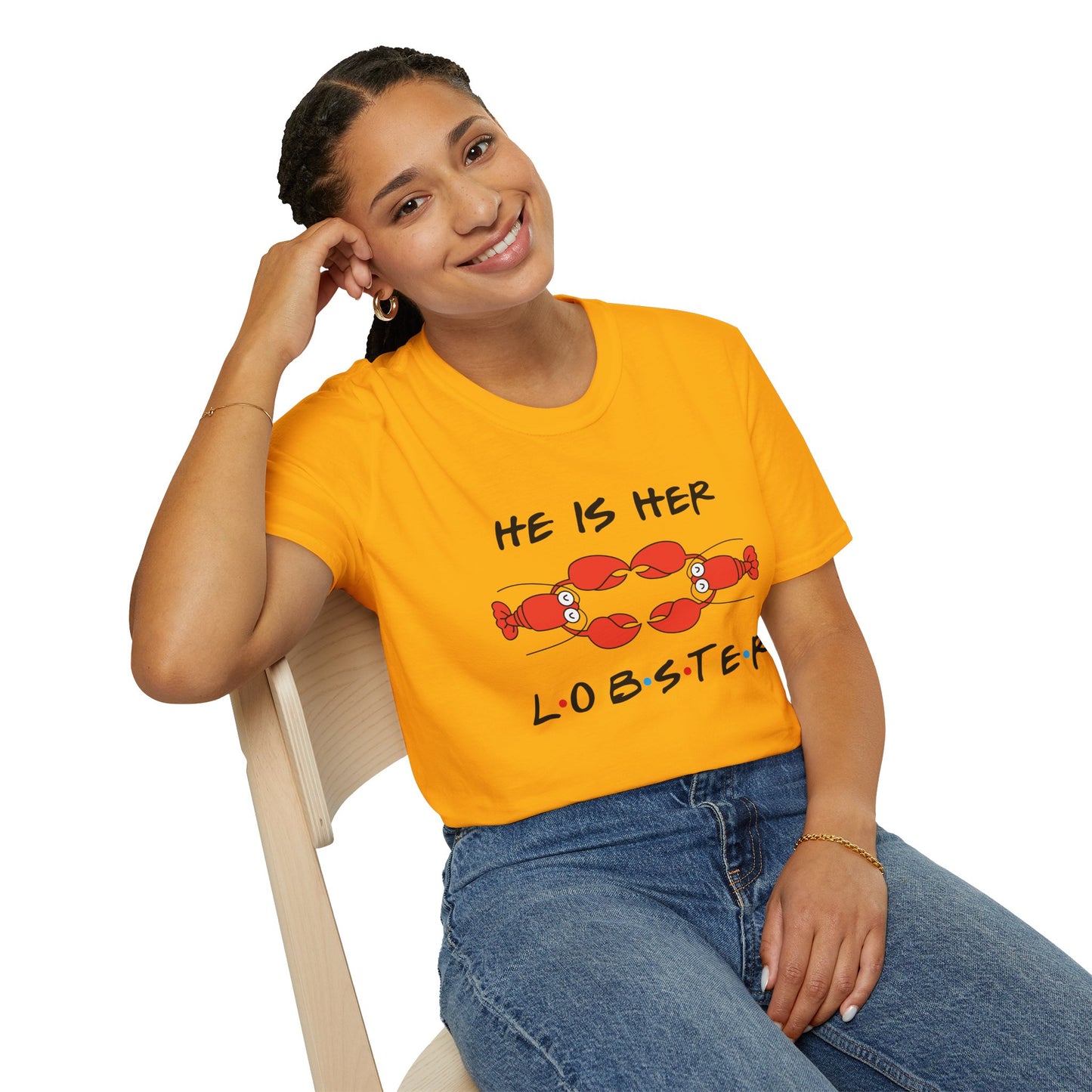 T-Shirt — "He Is Her Lobster" Matching Friends/Partner Tee