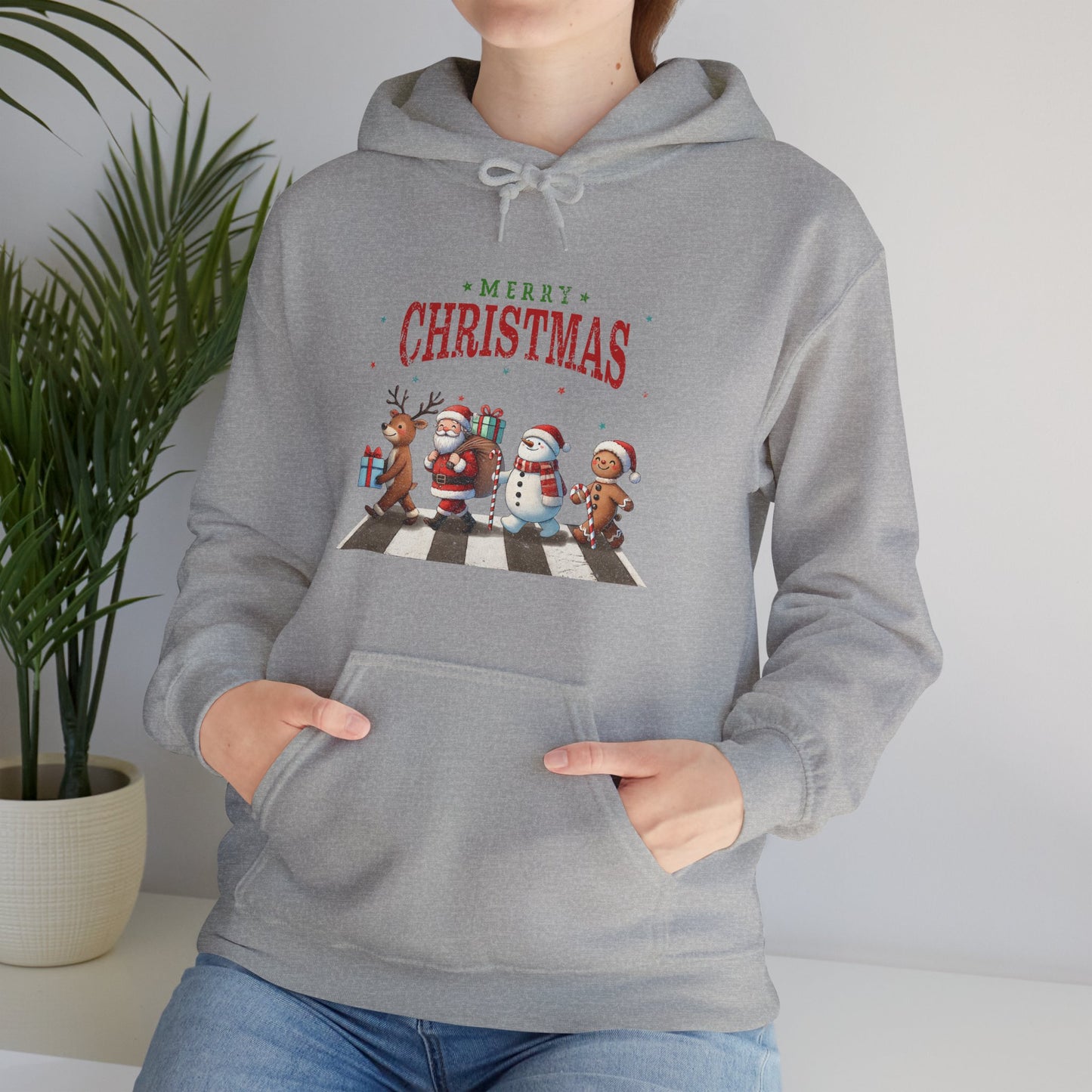Christmas Choir Hoodie — 'Merry Christmas' Holiday Animal Carolers Sweatshirt