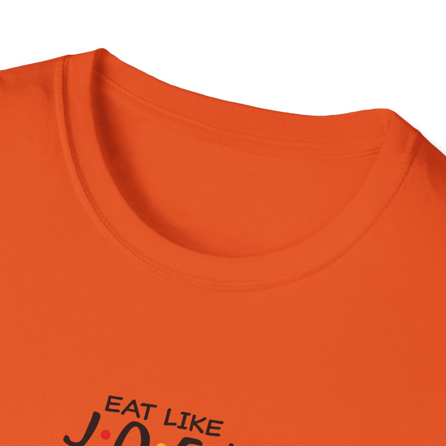 Friends TV Show Inspired Graphic T-Shirt — "Eat Like Joey, Dress Like Rachel"