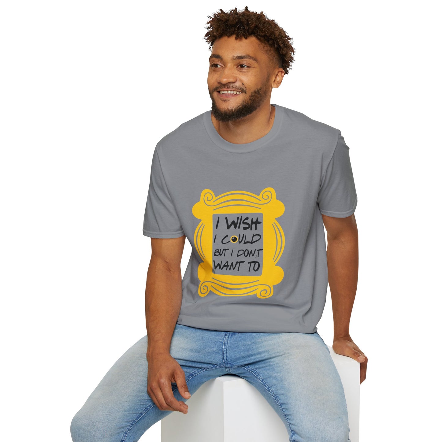 Funny 'I Wish I Could But I Don't Want To' T-Shirt