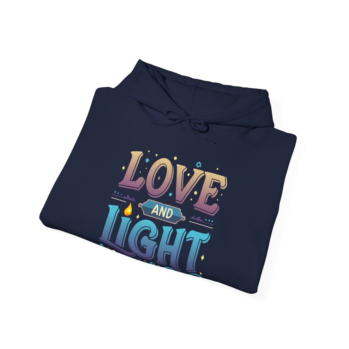 Love and Light Hoodie – Positive Message Pullover for Spiritual & Mindful Living