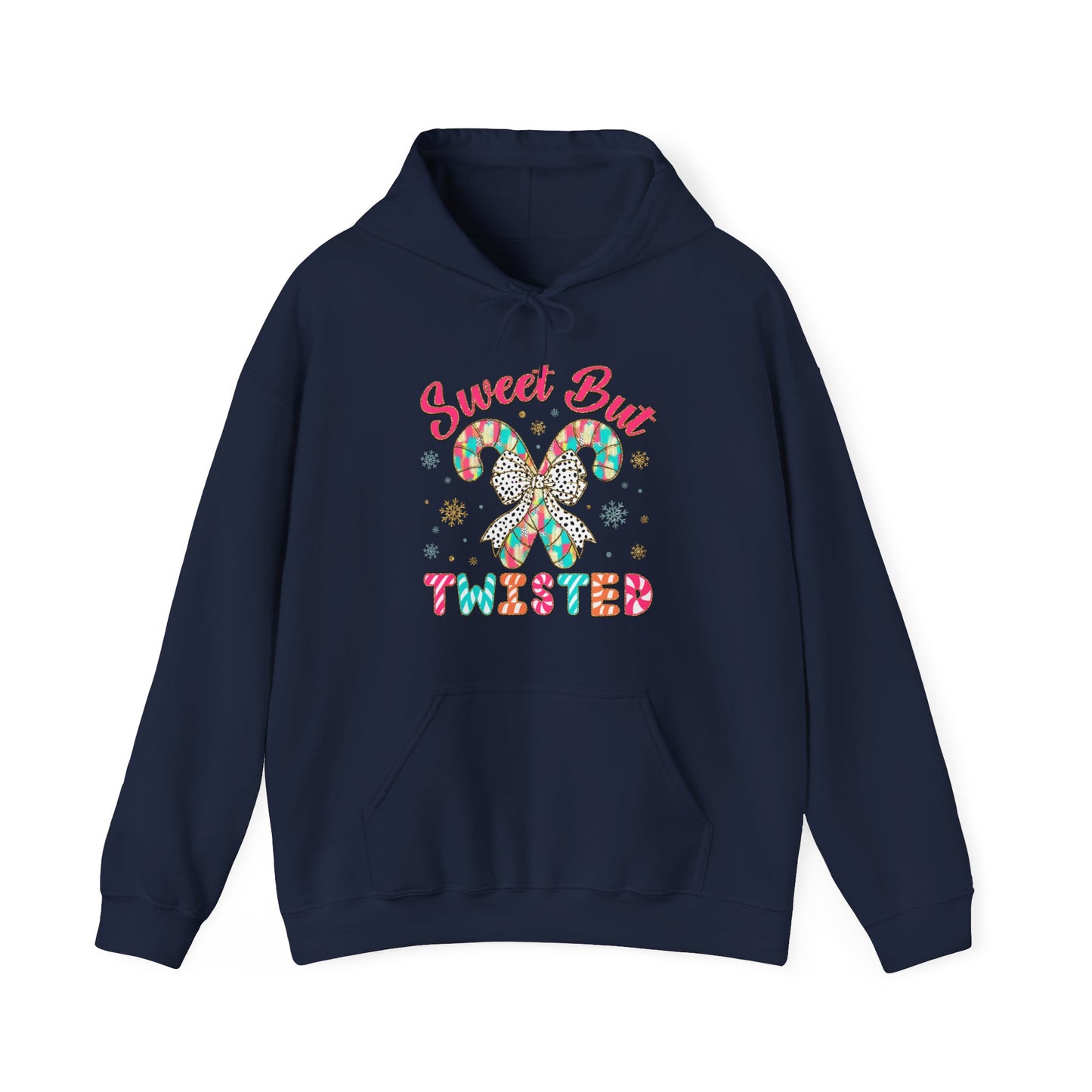Sweet But Twisted Hoodie – Candy Cane Butterfly Christmas Sweatshirt