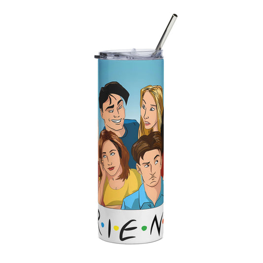 20oz Stainless Steel Tumbler — Cartoon Sitcom Friends Design