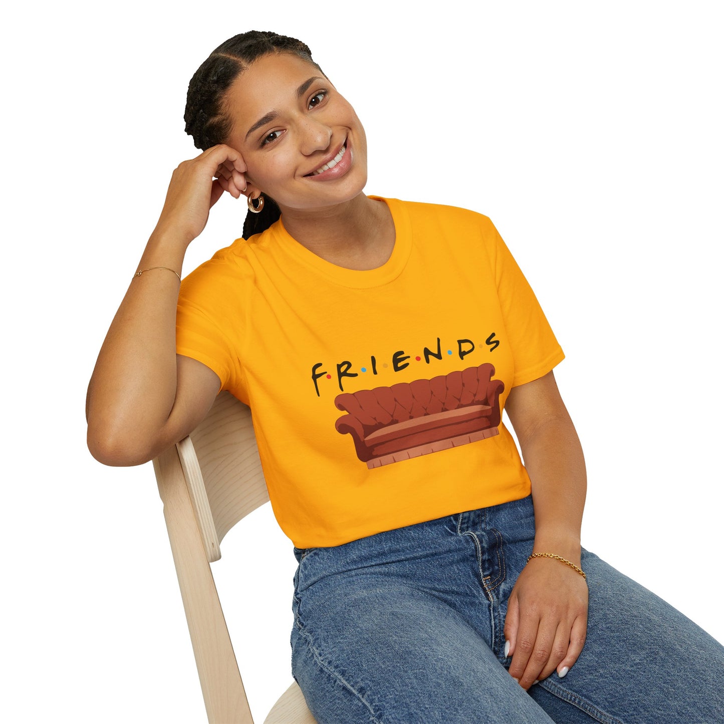Friends TV Show Couch T-Shirt — Retro Sitcom Logo Tee