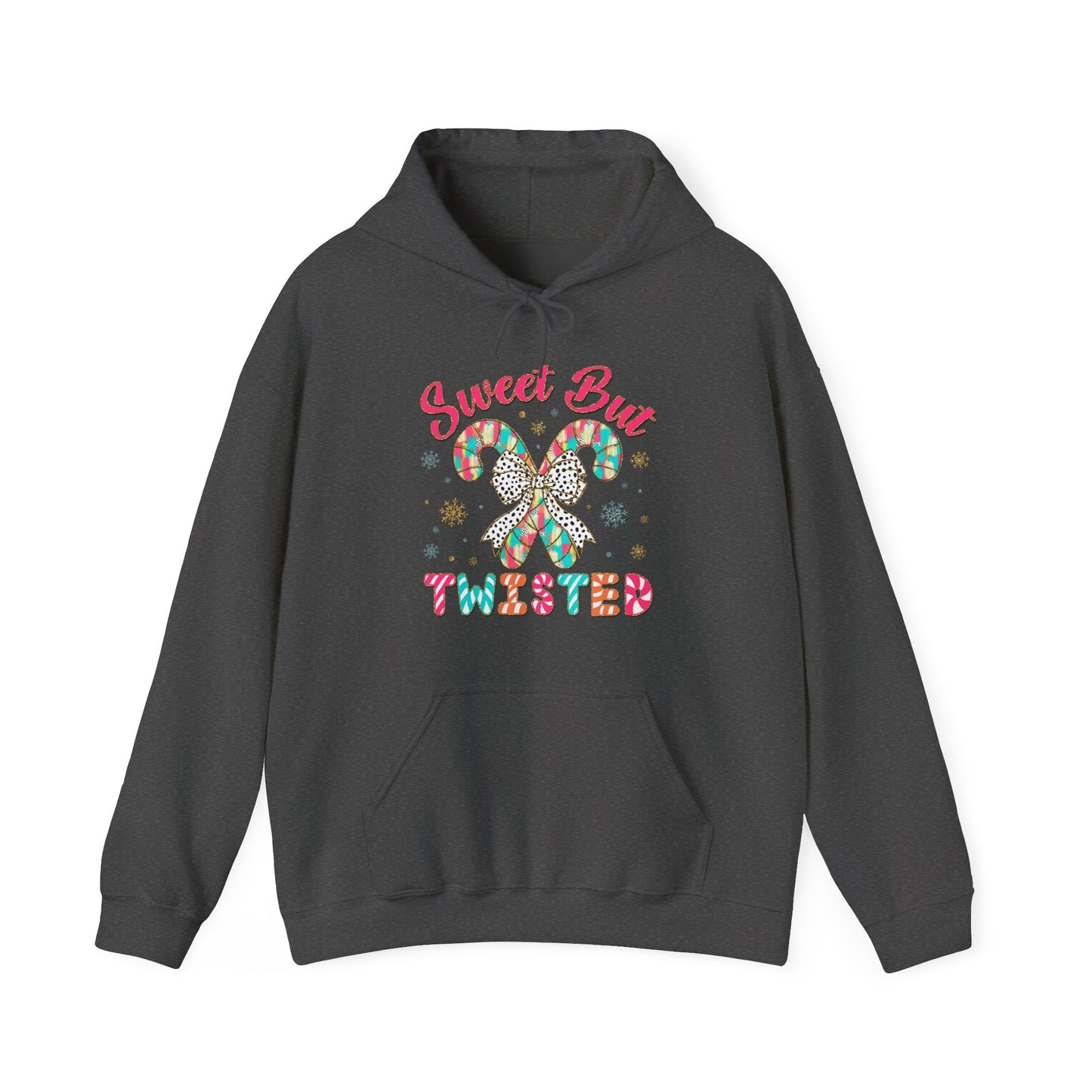 Sweet But Twisted Hoodie – Candy Cane Butterfly Christmas Sweatshirt