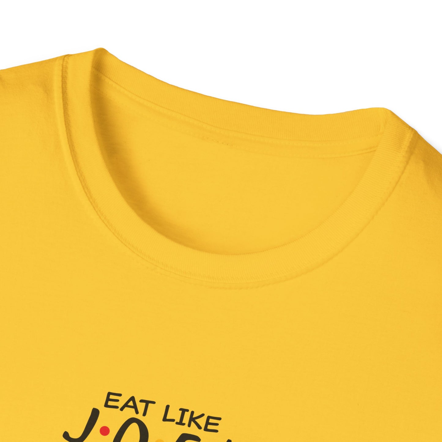 Friends TV Show Inspired Graphic T-Shirt — "Eat Like Joey, Dress Like Rachel"