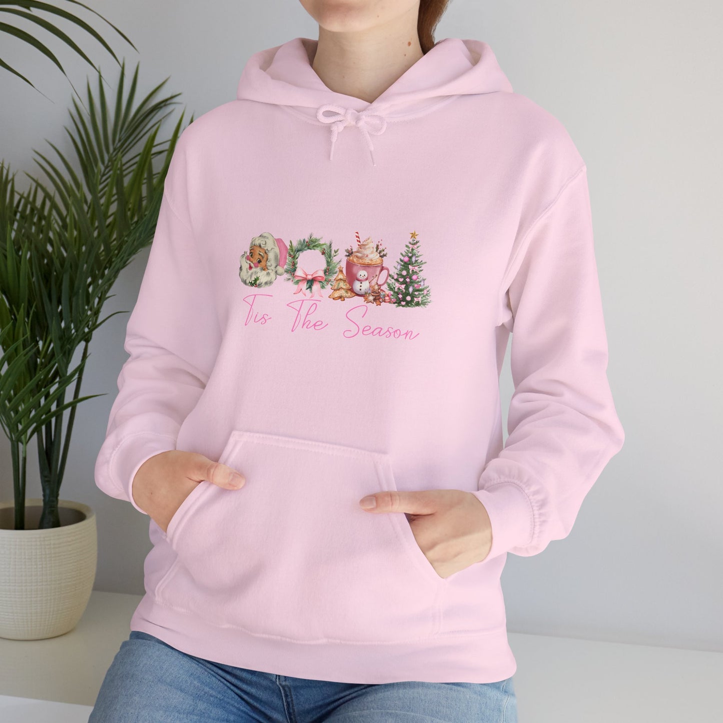 Christmas Wreaths & Trees Hoodie — 'Tis the Season Holiday Sweatshirt