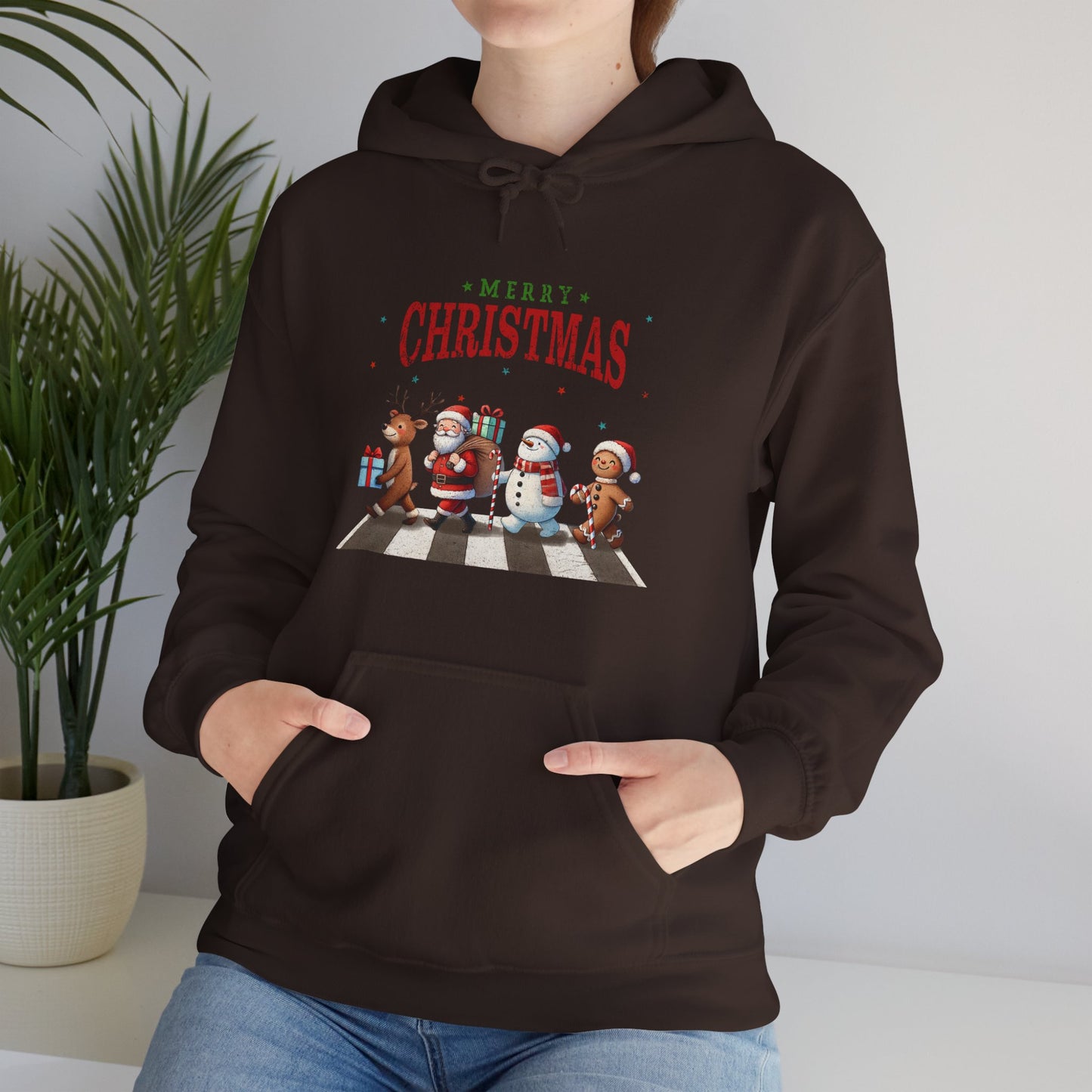 Christmas Choir Hoodie — 'Merry Christmas' Holiday Animal Carolers Sweatshirt