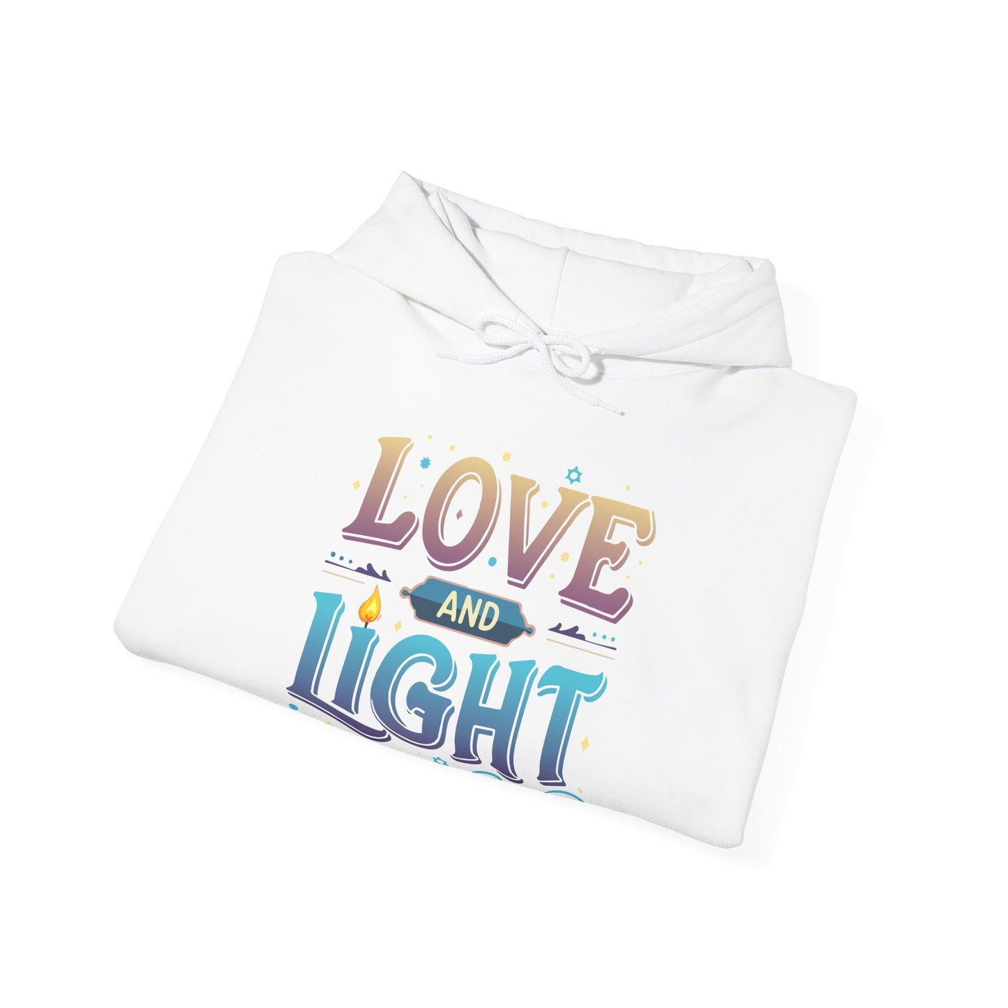 Love and Light Hoodie – Positive Message Pullover for Spiritual & Mindful Living