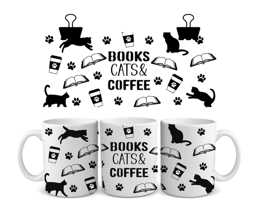 "BOOKS CATS & COFFEE" image 0