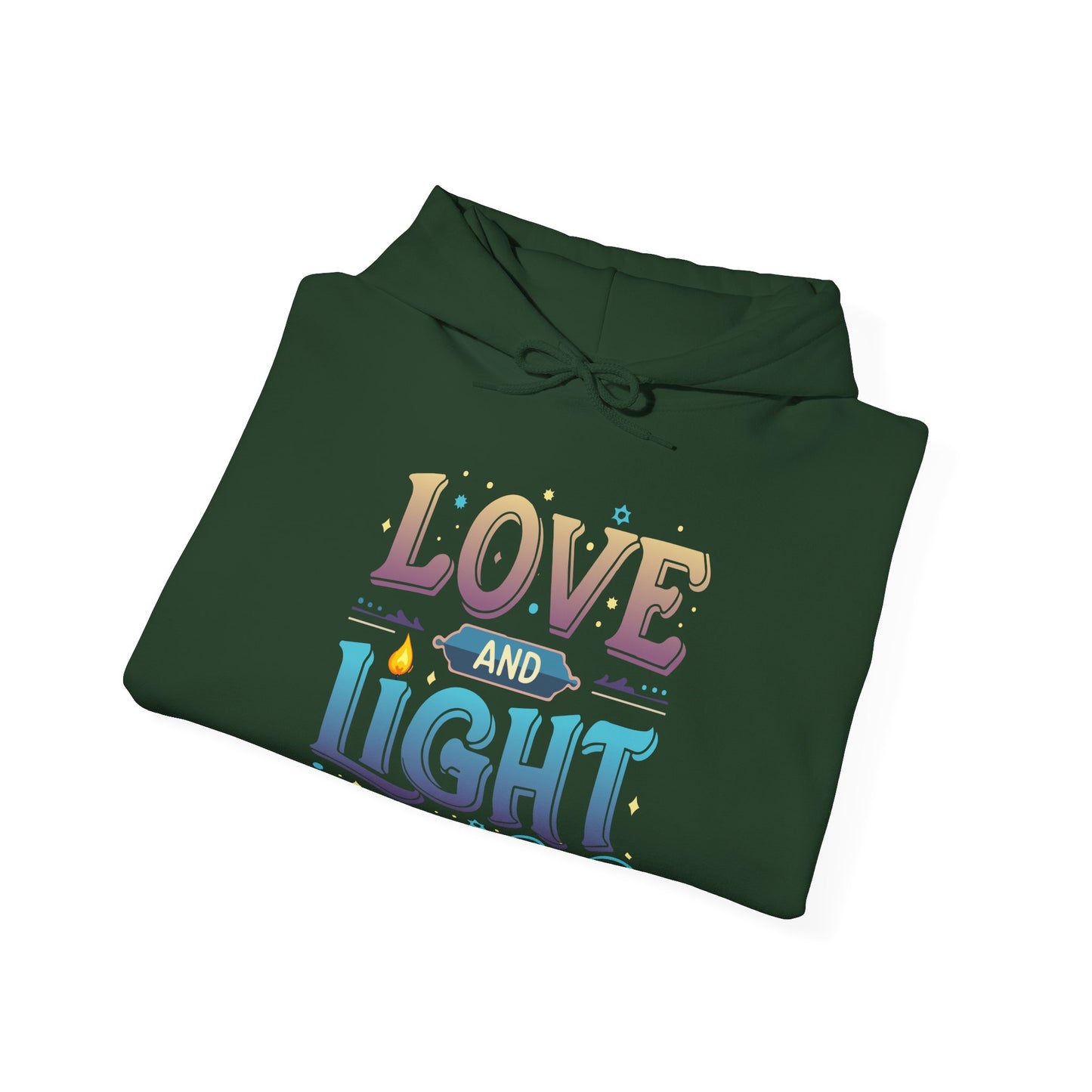 Love and Light Hoodie – Positive Message Pullover for Spiritual & Mindful Living