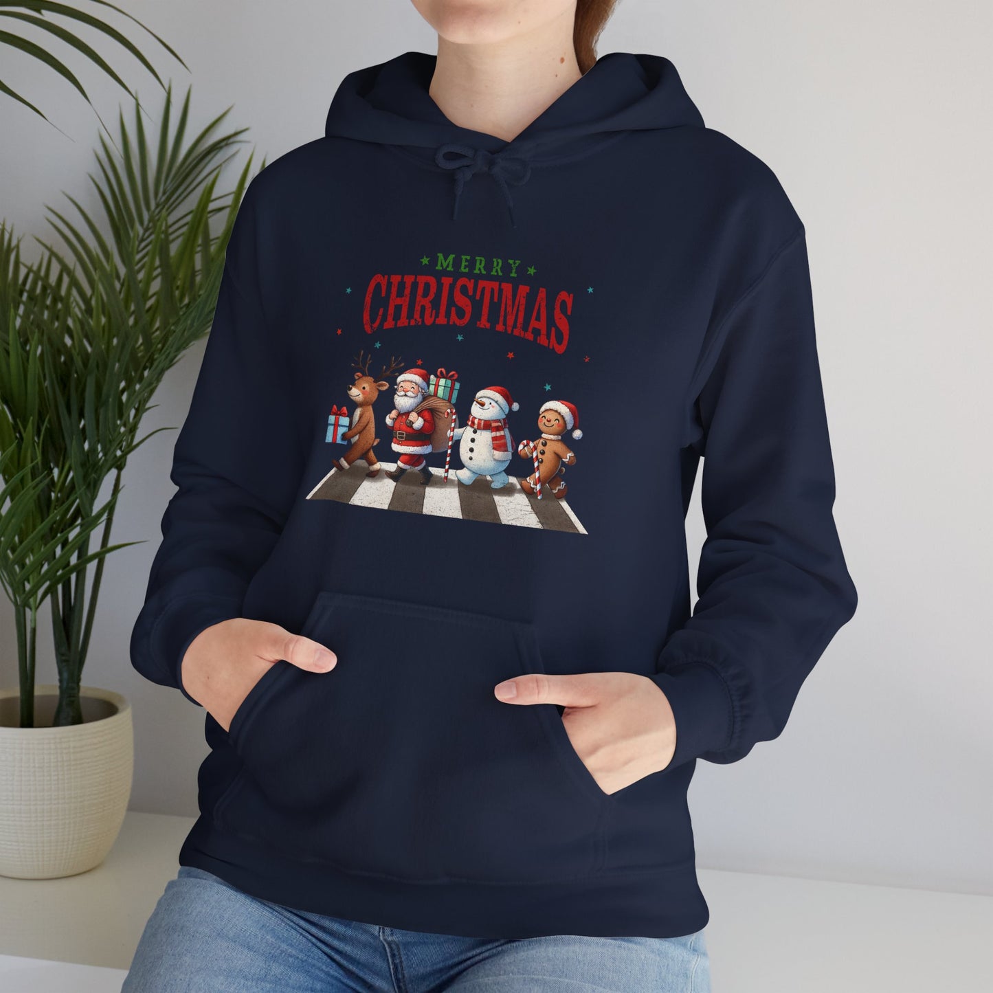 Christmas Choir Hoodie — 'Merry Christmas' Holiday Animal Carolers Sweatshirt