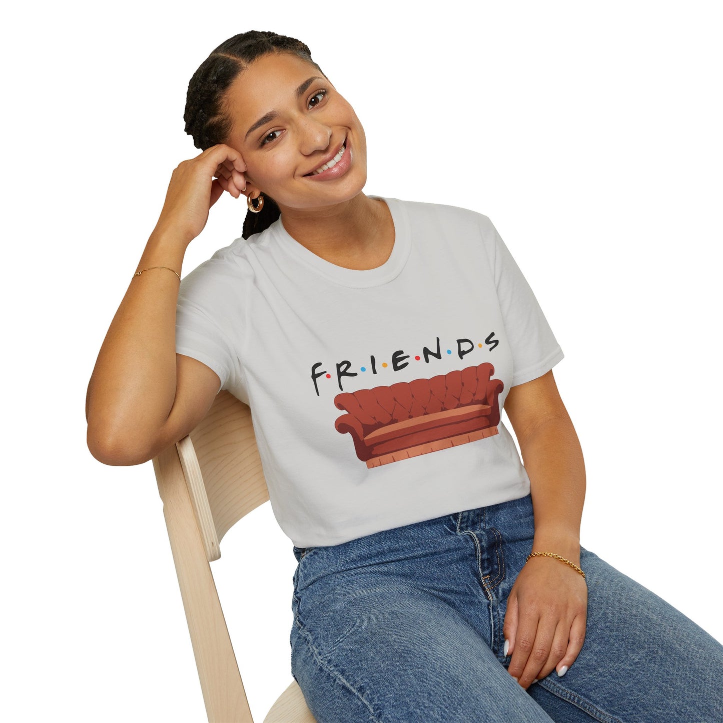 Friends TV Show Couch T-Shirt — Retro Sitcom Logo Tee