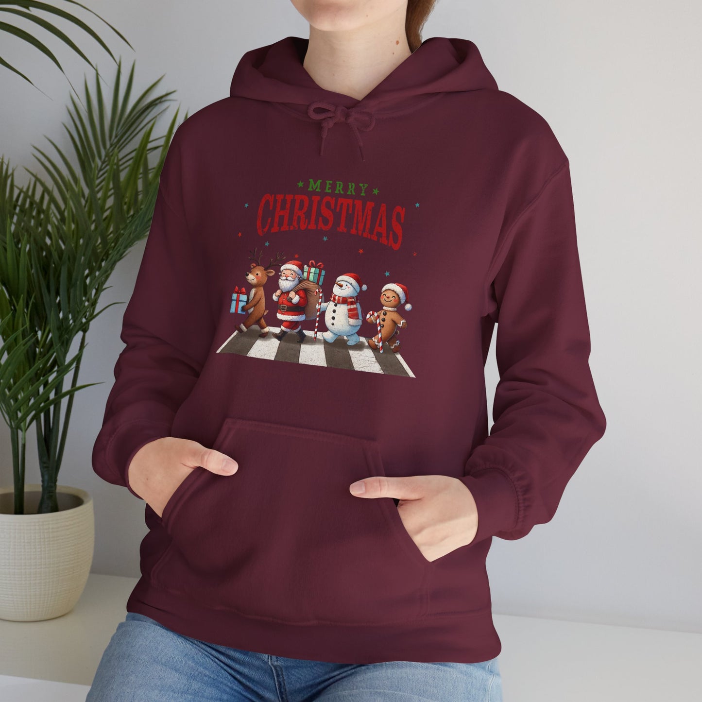 Christmas Choir Hoodie — 'Merry Christmas' Holiday Animal Carolers Sweatshirt