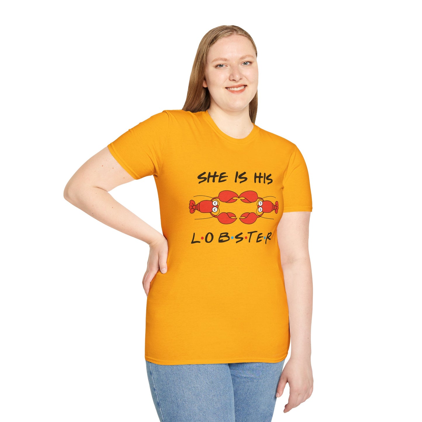 She Is His Lobster T-Shirt – Couples Friends TV Show Inspired Tee