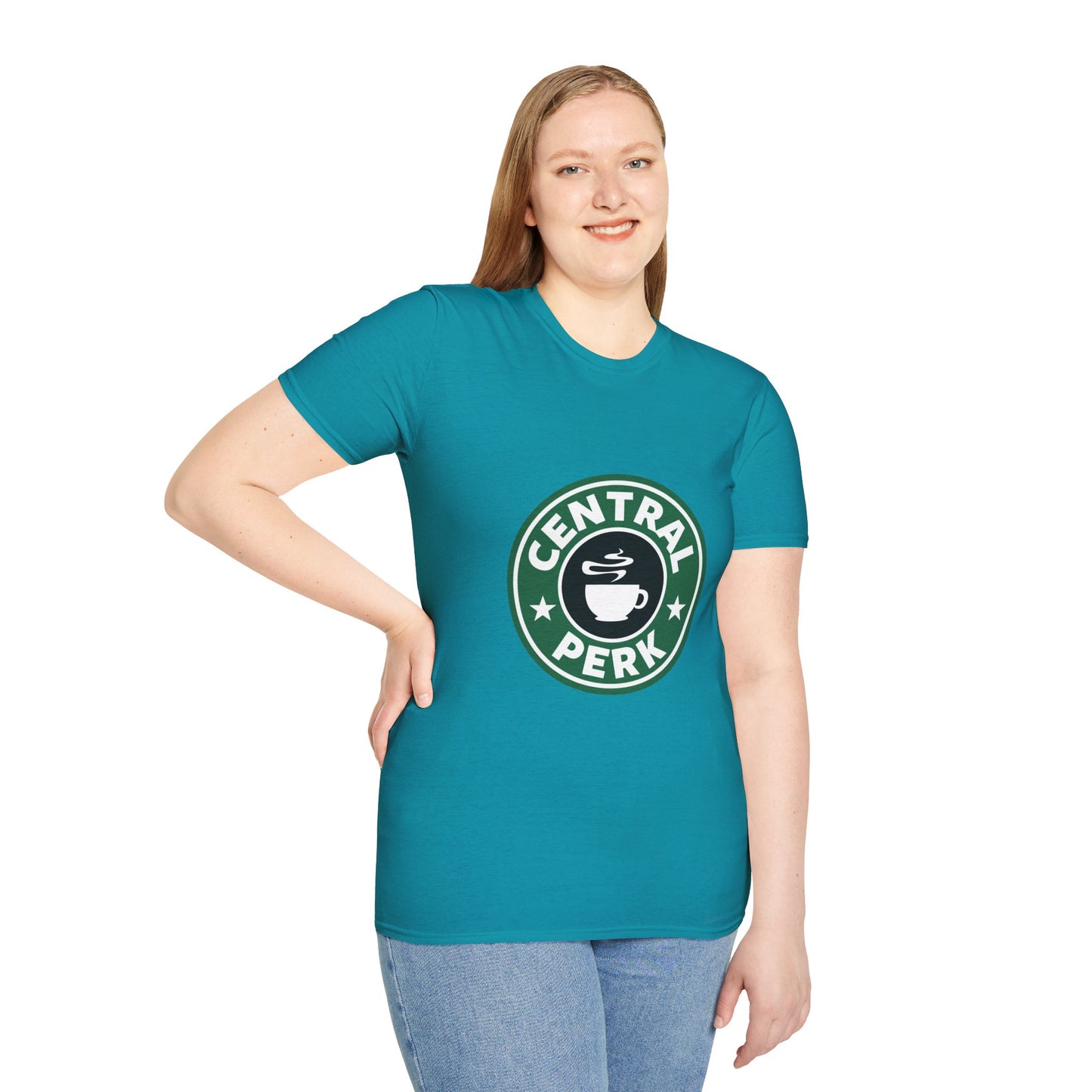 Central Perk Coffee T-Shirt — Vintage Coffee Shop Logo Tee