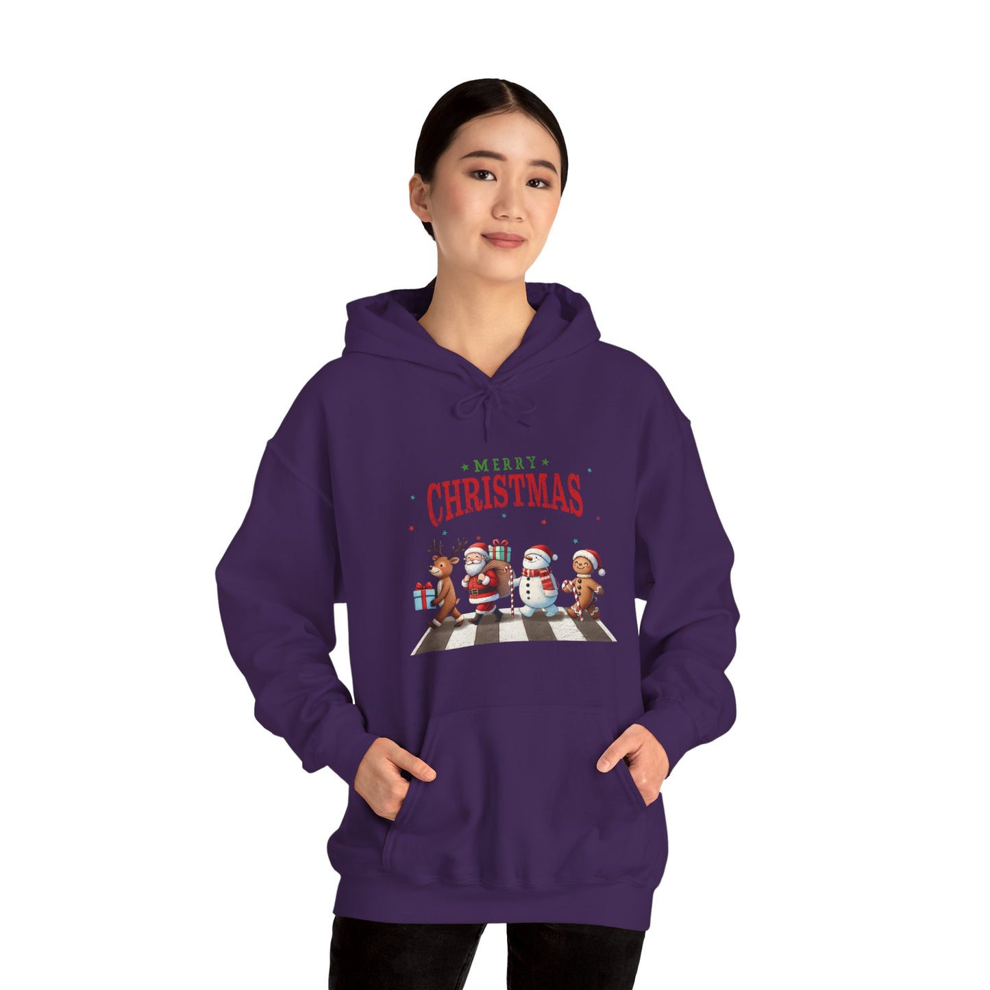 Christmas Choir Hoodie — 'Merry Christmas' Holiday Animal Carolers Sweatshirt