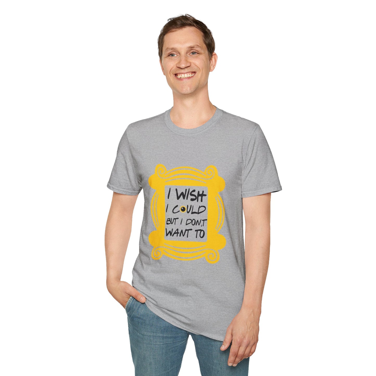 Funny 'I Wish I Could But I Don't Want To' T-Shirt