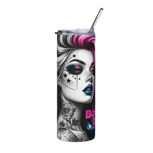Tumbler — Gothic Pinup Stainless Steel 20oz Travel Cup ("Born to Be Bad")